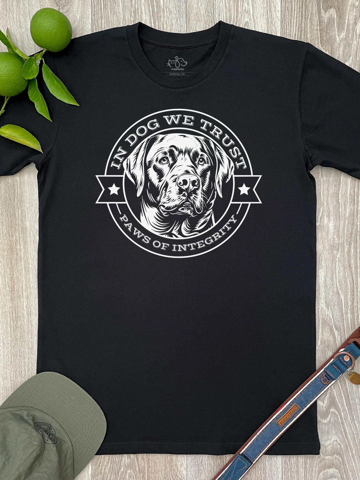 In Dog We Trust Essential Unisex Tee - Image 3