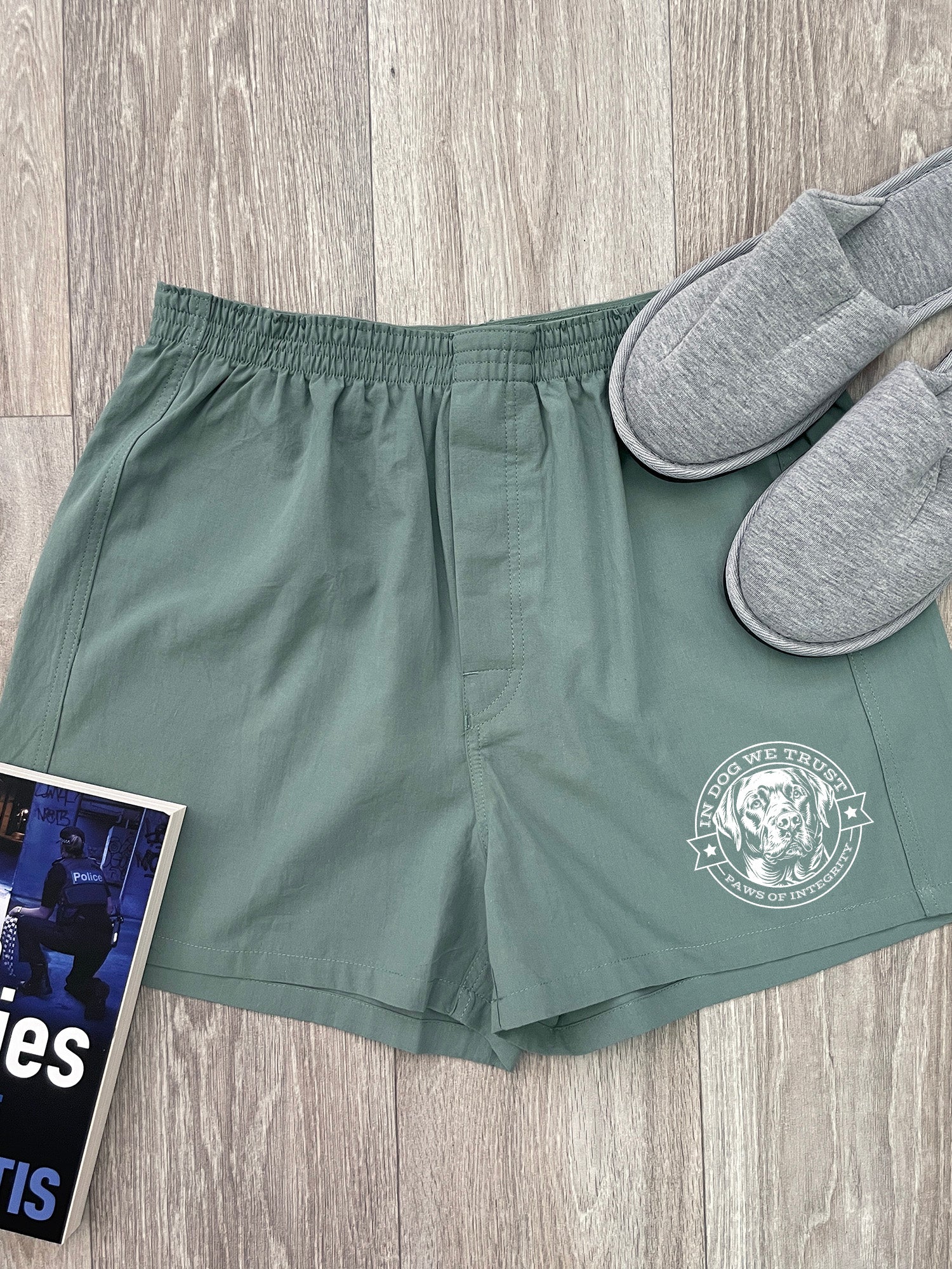 In Dog We Trust Finley Cotton Boxer Shorts - Image 3