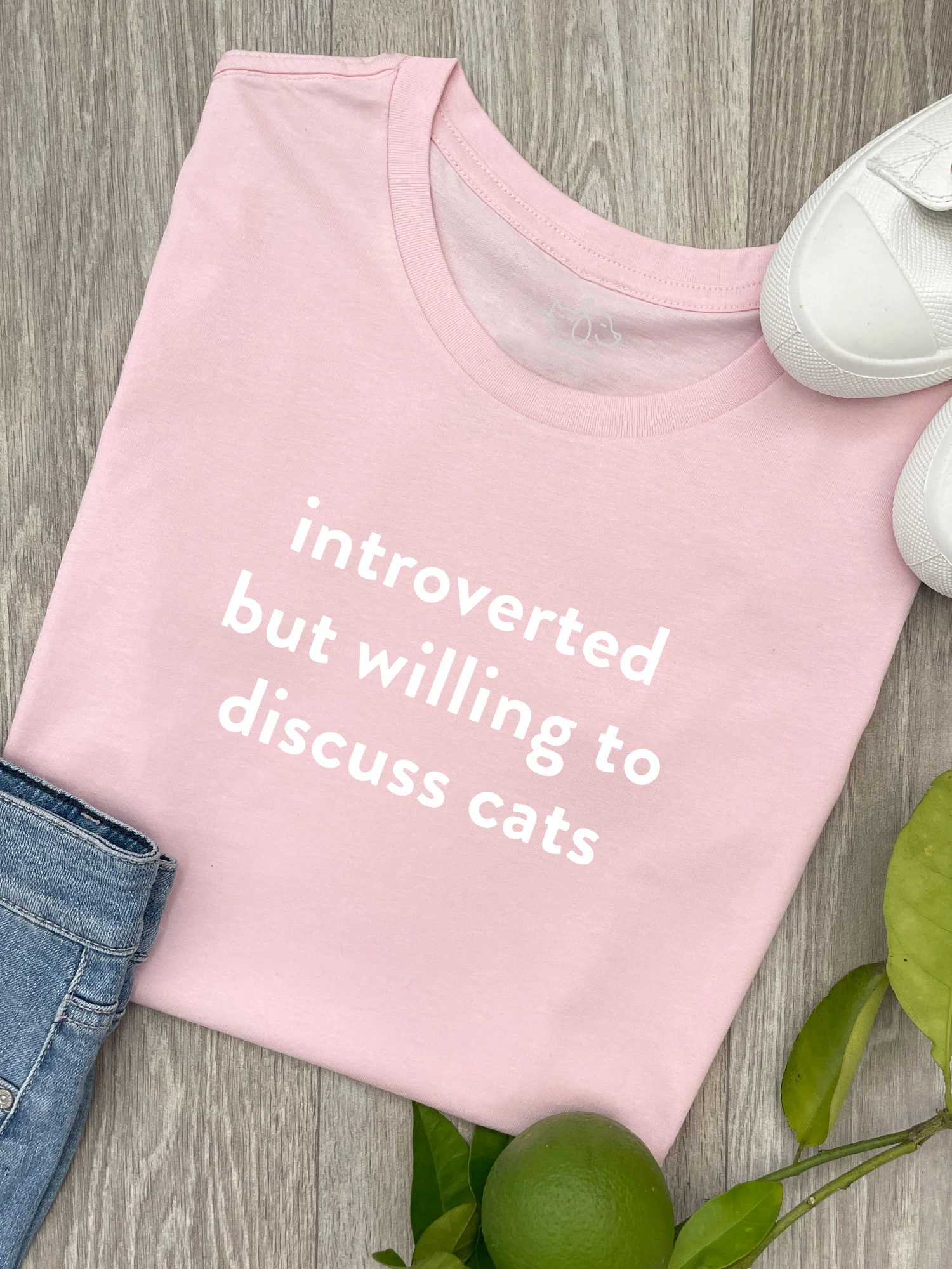 Introverted But Willing To Discuss Cats Ava Women's Regular Fit Tee - Image 4