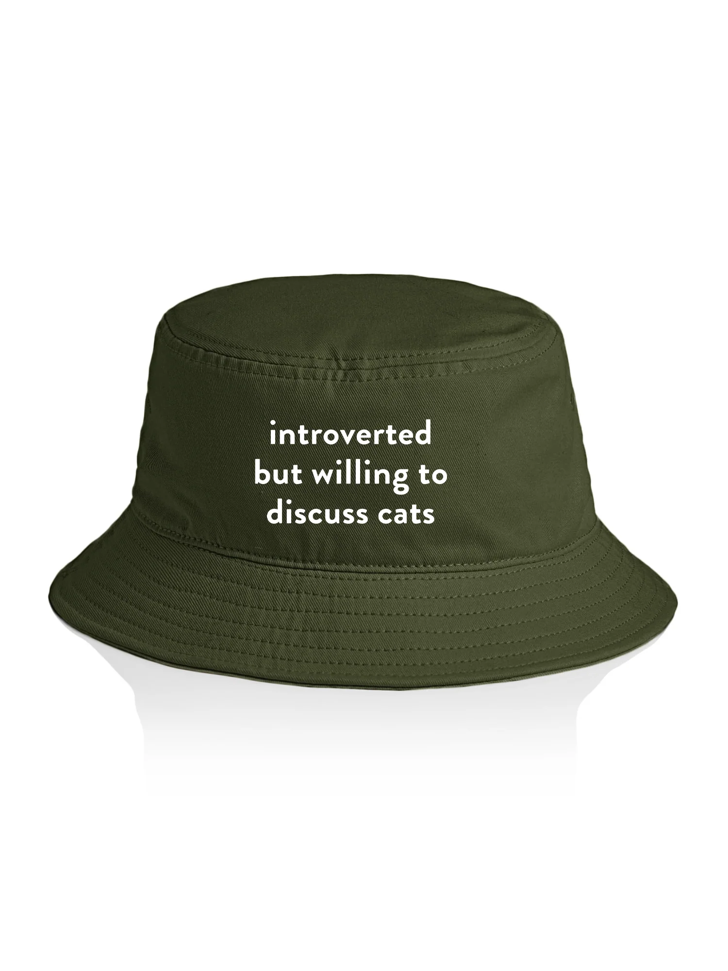 Introverted But Willing To Discuss Cats Bucket Hat - Image 8