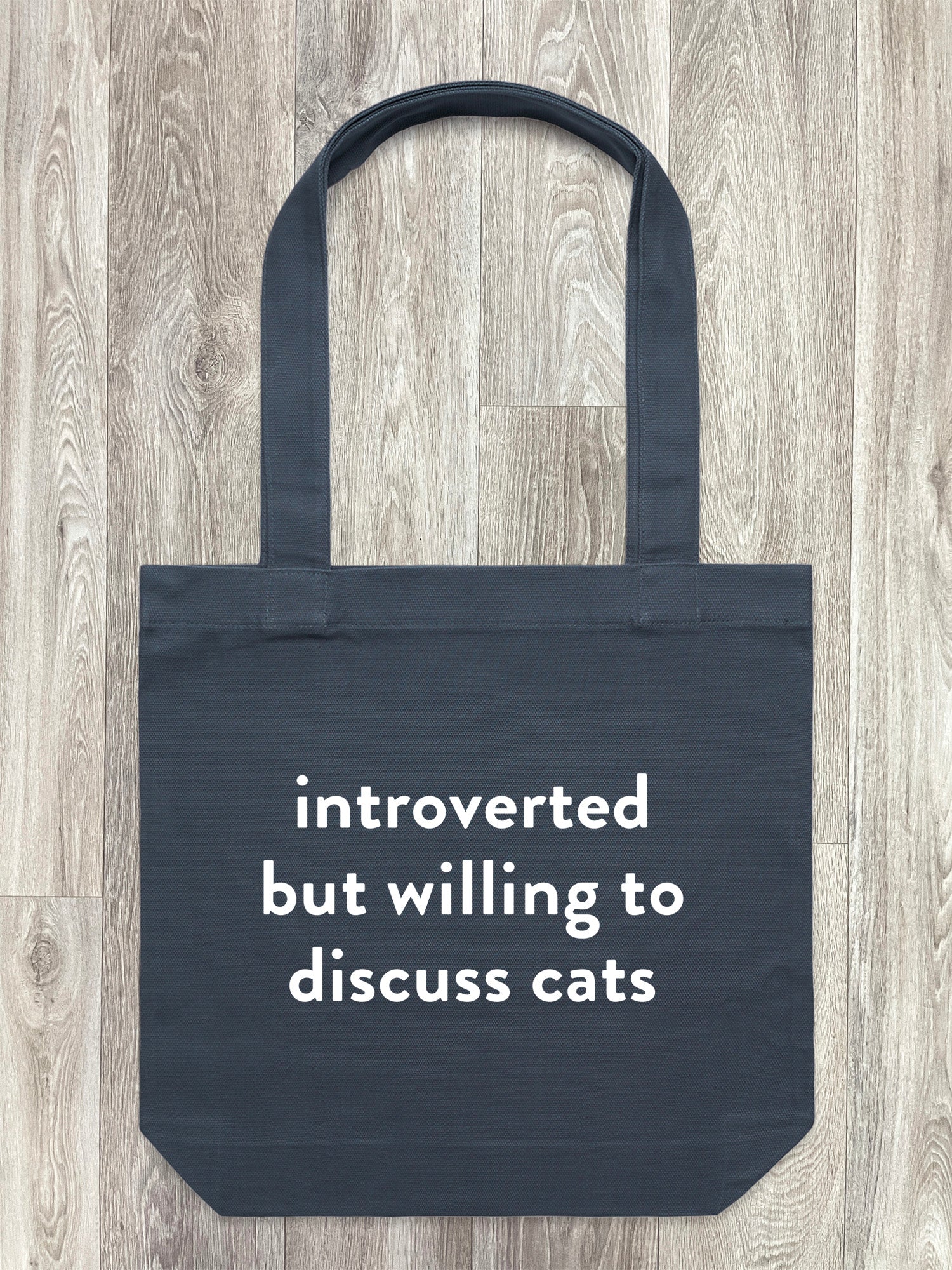Introverted But Willing To Discuss Cats Edith Tote Bag