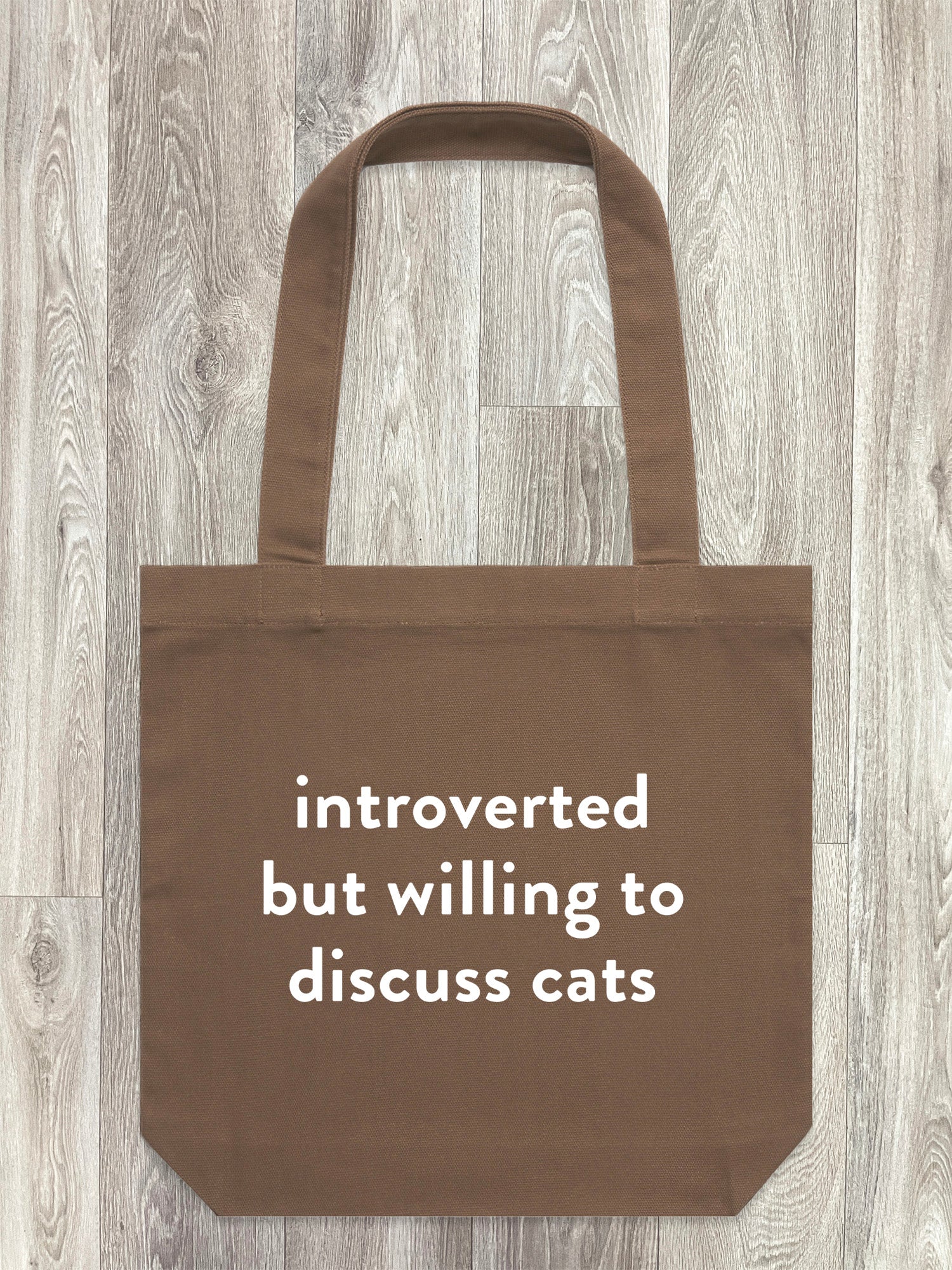 Introverted But Willing To Discuss Cats Edith Tote Bag - Image 2