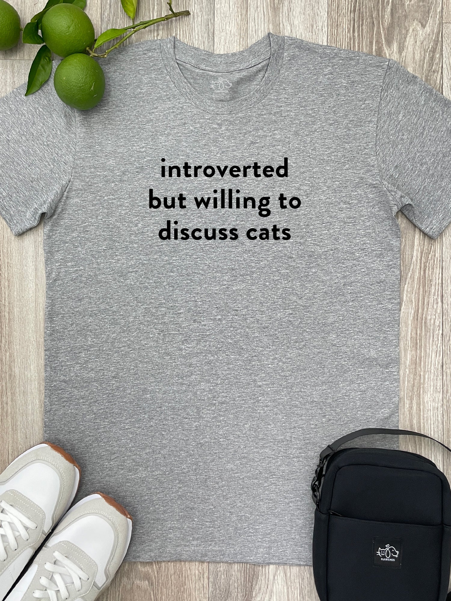 Introverted But Willing To Discuss Cats Essential Unisex Tee - Image 2
