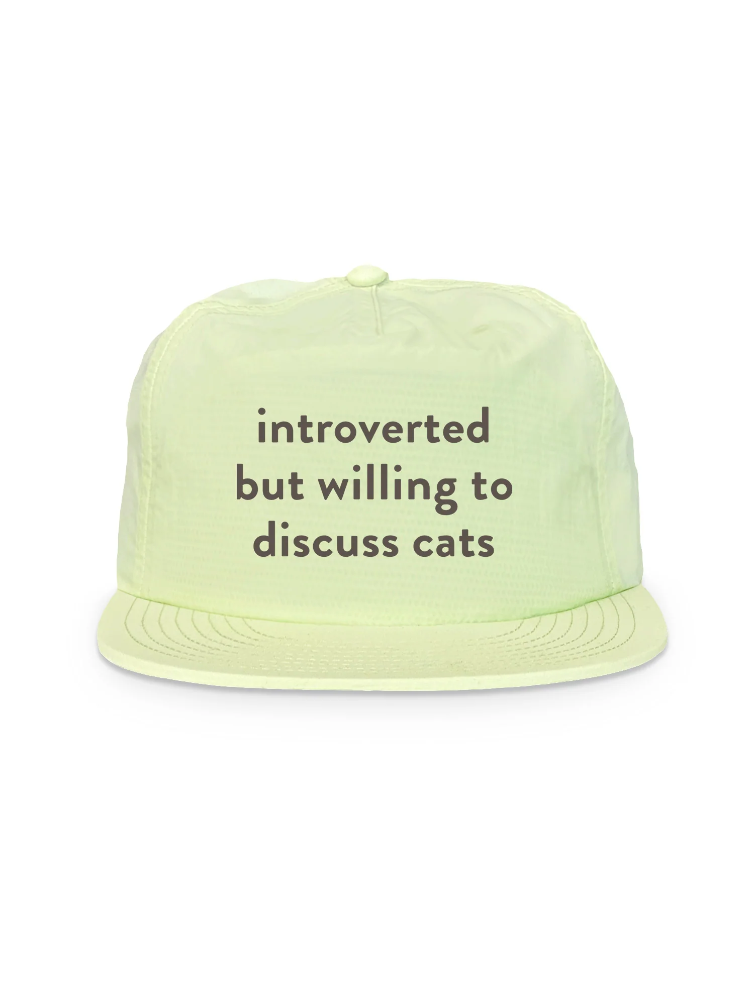 Introverted But Willing To Discuss Cats Quick-Dry Cap - Image 5