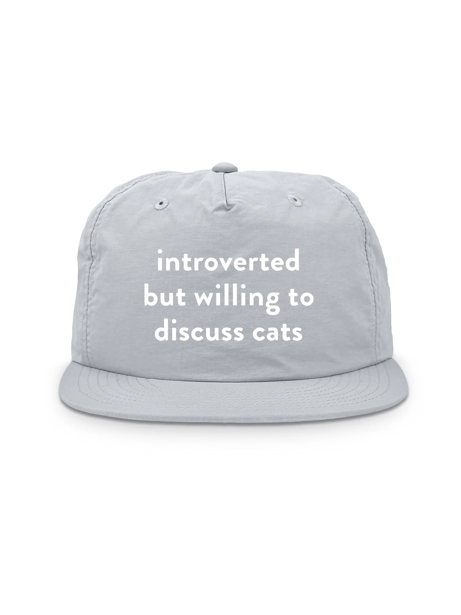 Introverted But Willing To Discuss Cats Quick-Dry Cap - Image 7
