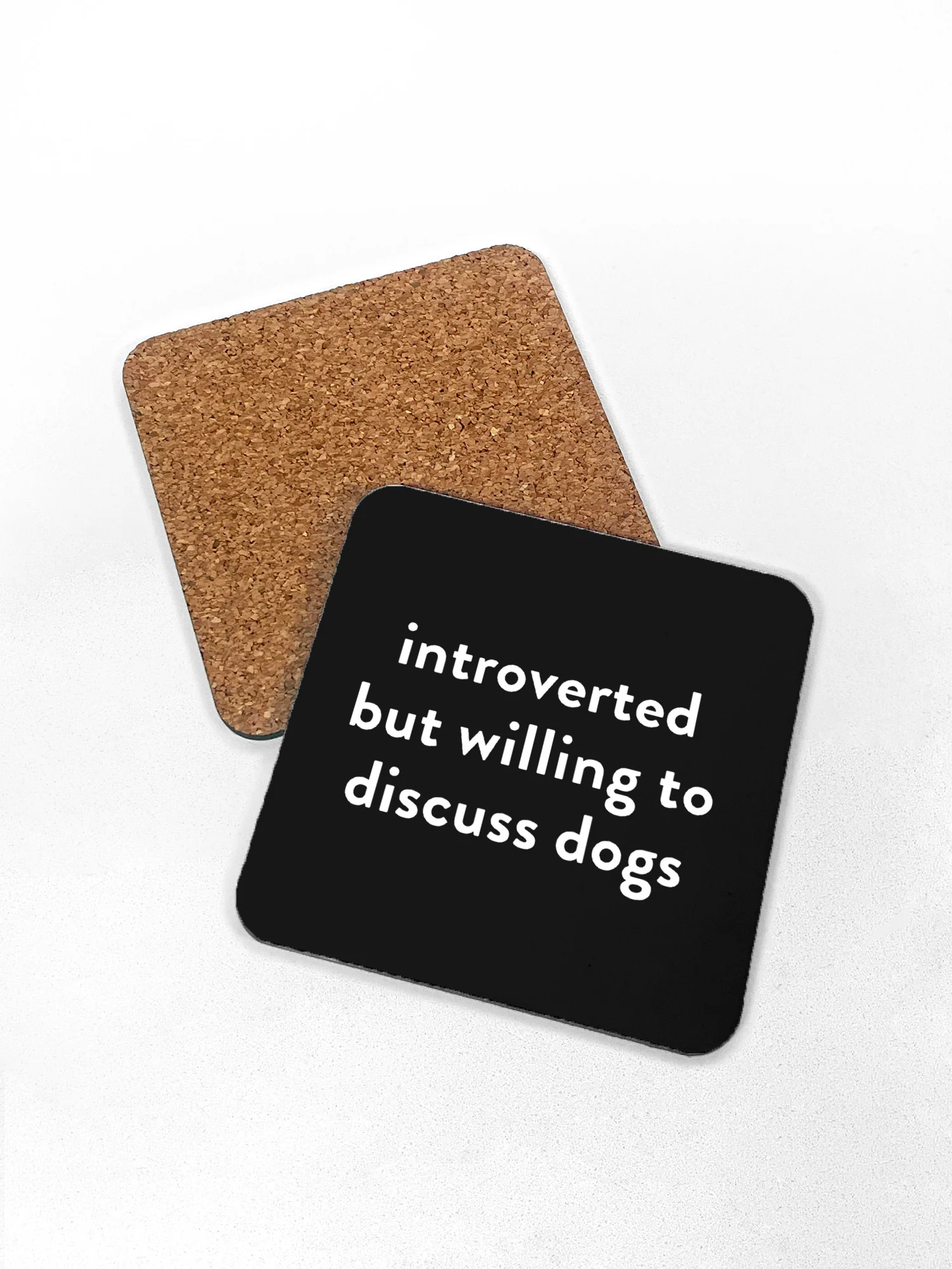 Introverted But Willing To Discuss Dogs Coaster - Image 2
