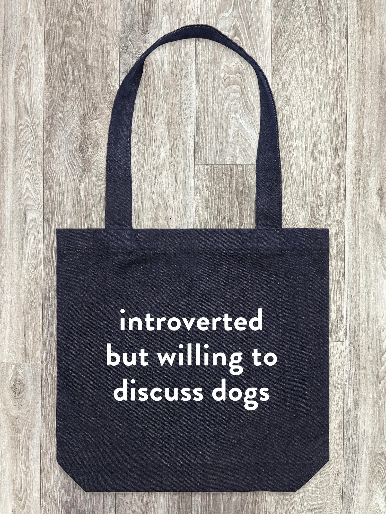 Introverted But Willing To Discuss Dogs Edith Tote Bag - Image 2
