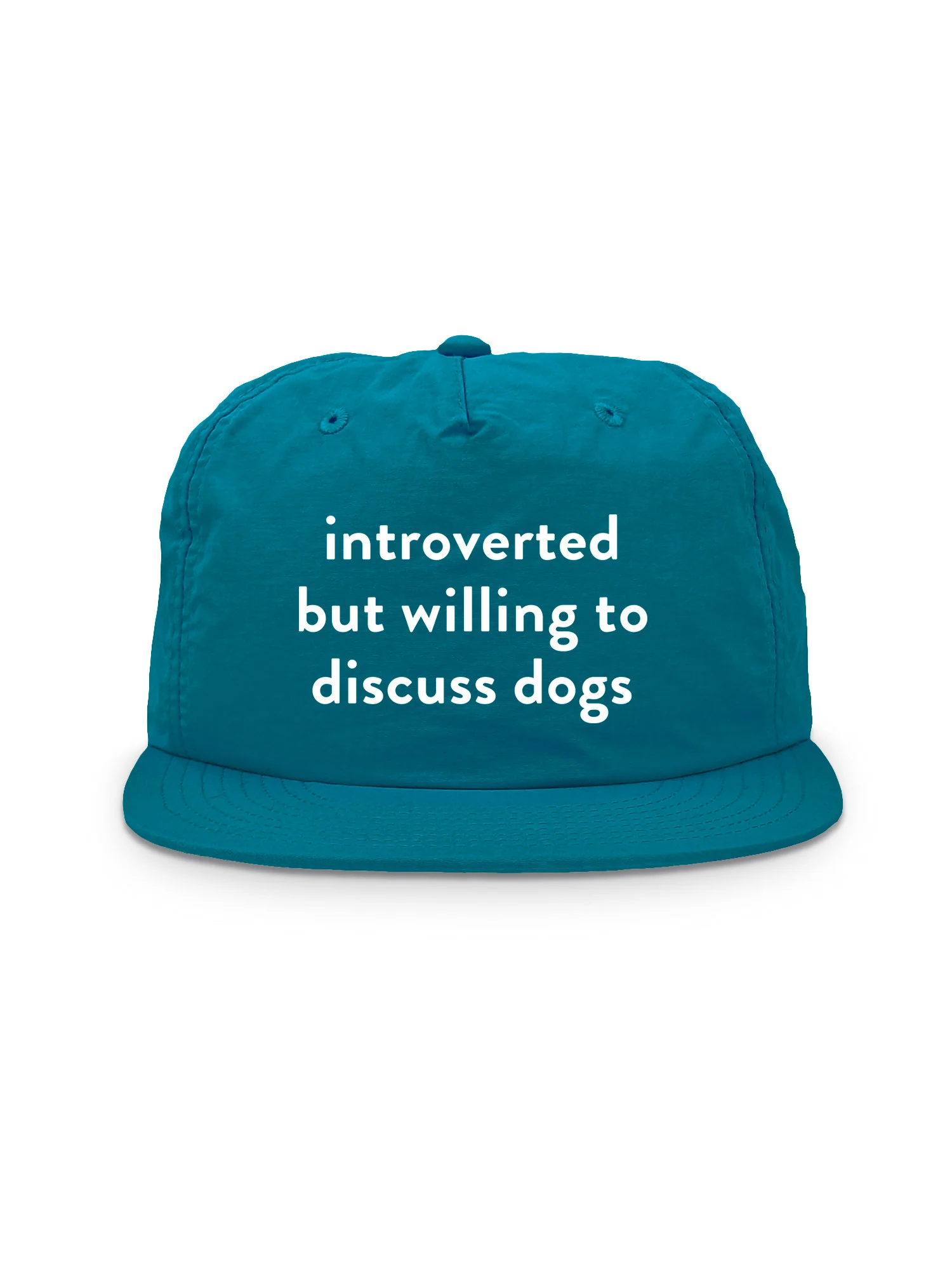 Introverted But Willing To Discuss Dogs Quick-Dry Cap - Image 2