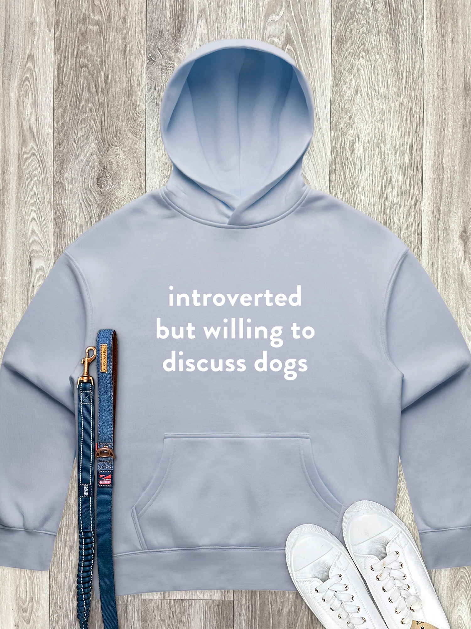 Introverted But Willing To Discuss Dogs Women's Comfort Hood - Image 2
