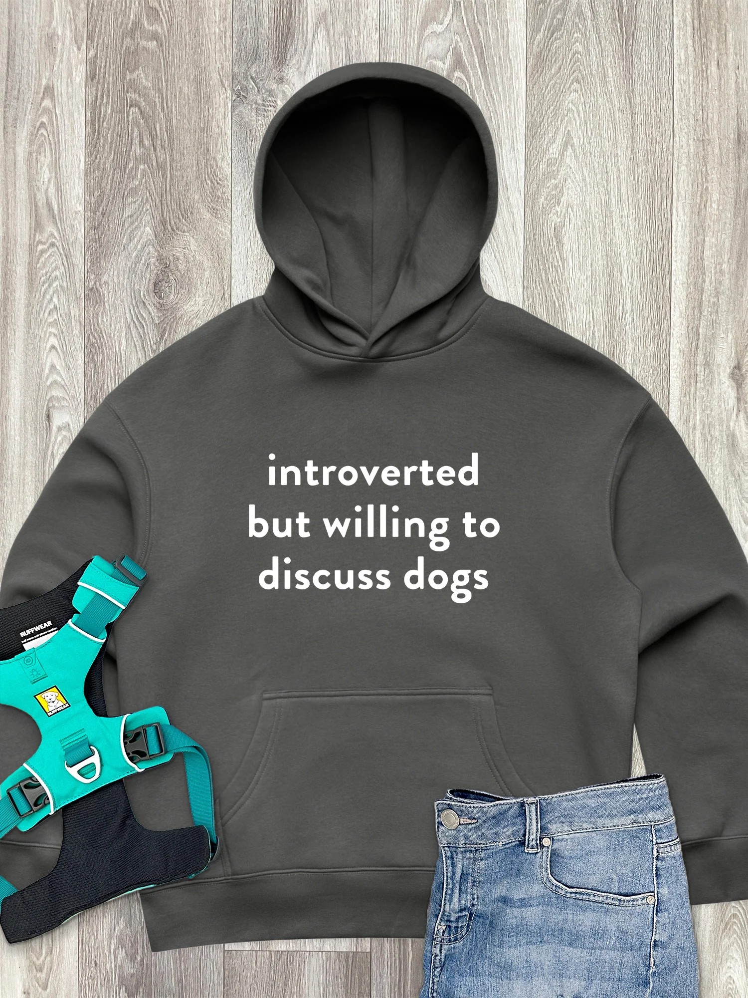 Introverted But Willing To Discuss Dogs Women's Comfort Hood - Image 3