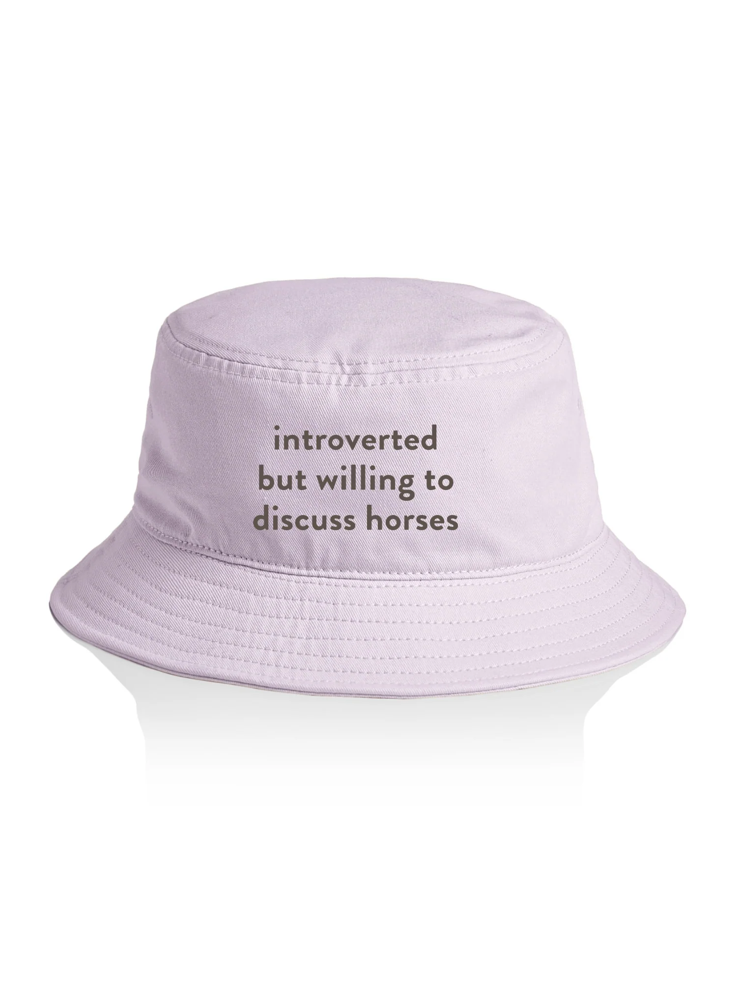 Introverted But Willing To Discuss Horses Bucket Hat - Image 2