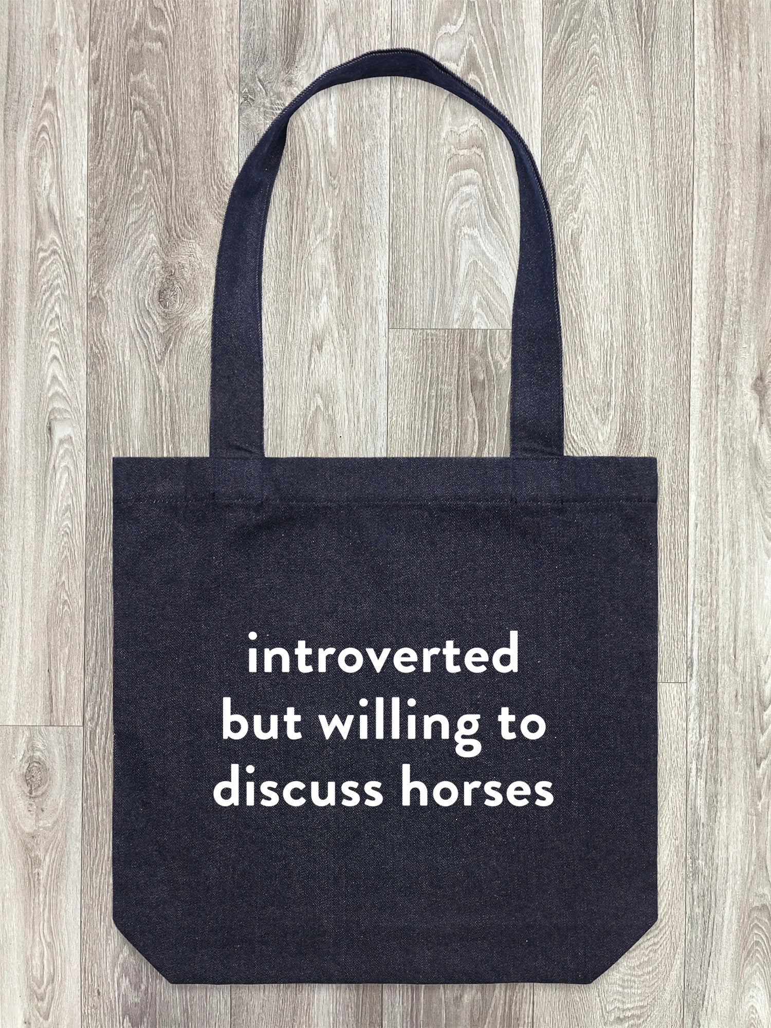 Introverted But Willing To Discuss Horses Edith Tote Bag - Image 2