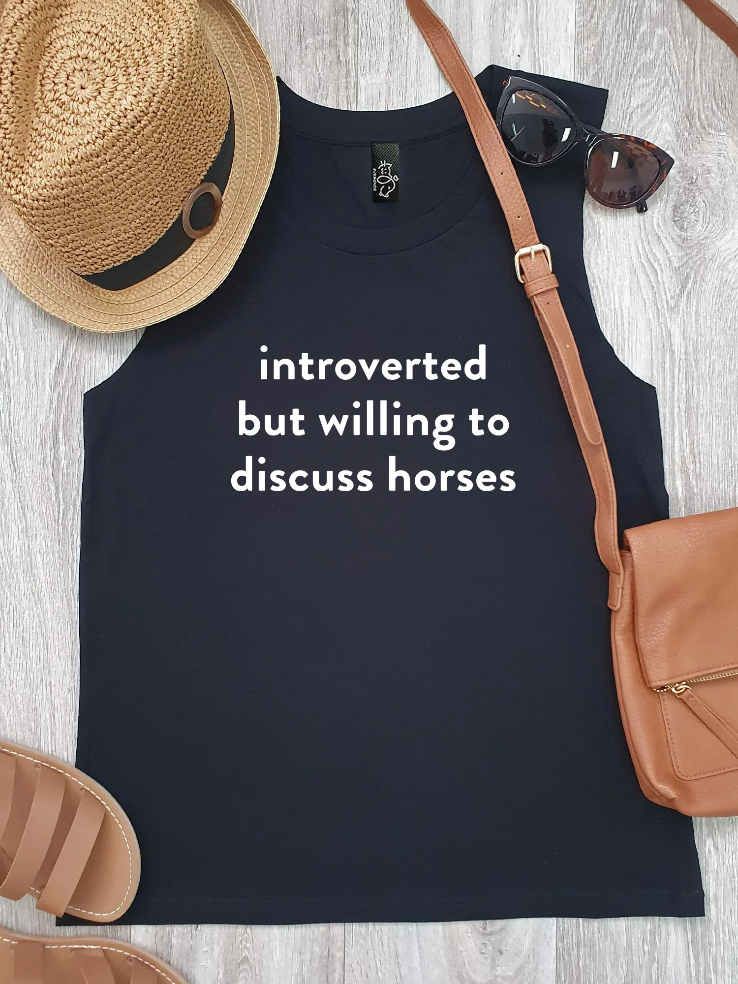 Introverted But Willing To Discuss Horses Marley Tank