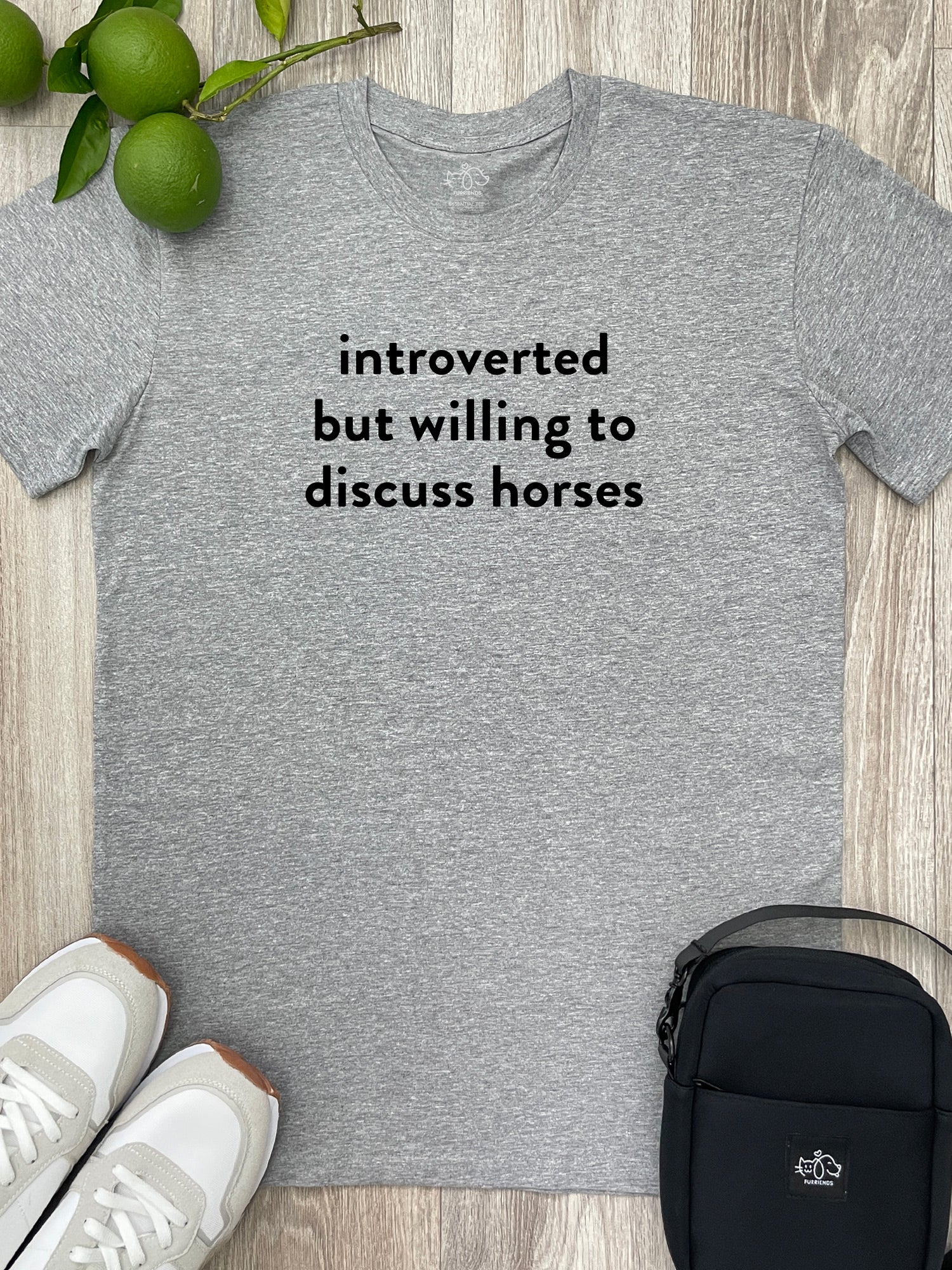 Introverted But Willing To Discuss Horses Essential Unisex Tee - Image 2