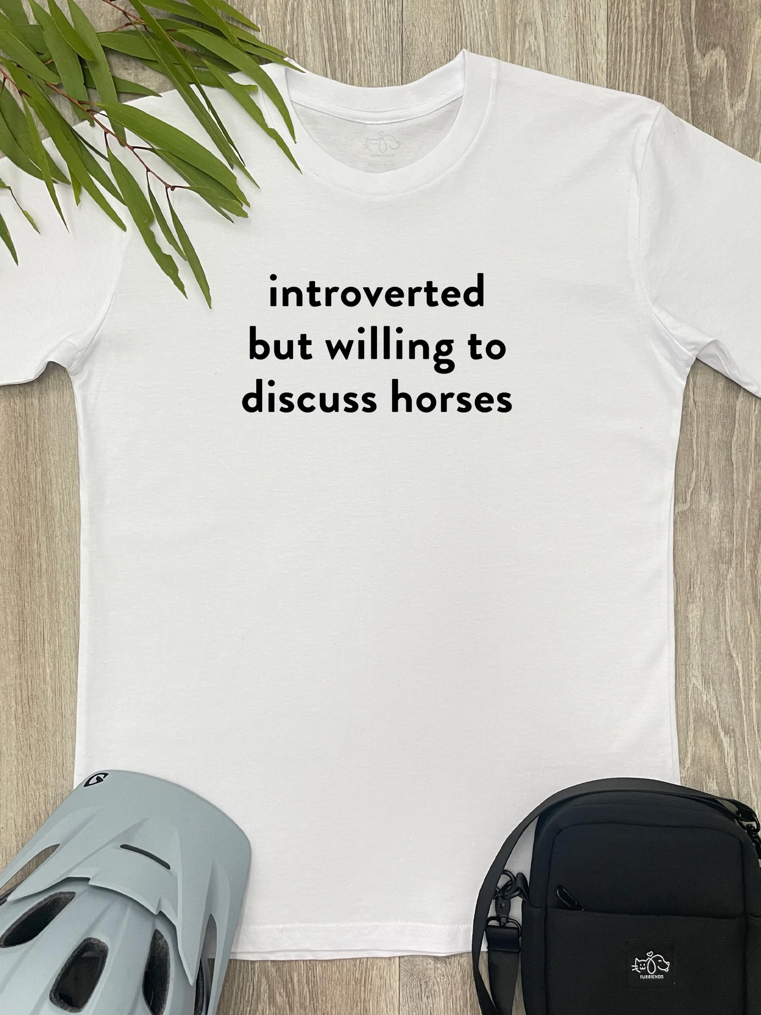 Introverted But Willing To Discuss Horses Essential Unisex Tee - Image 4