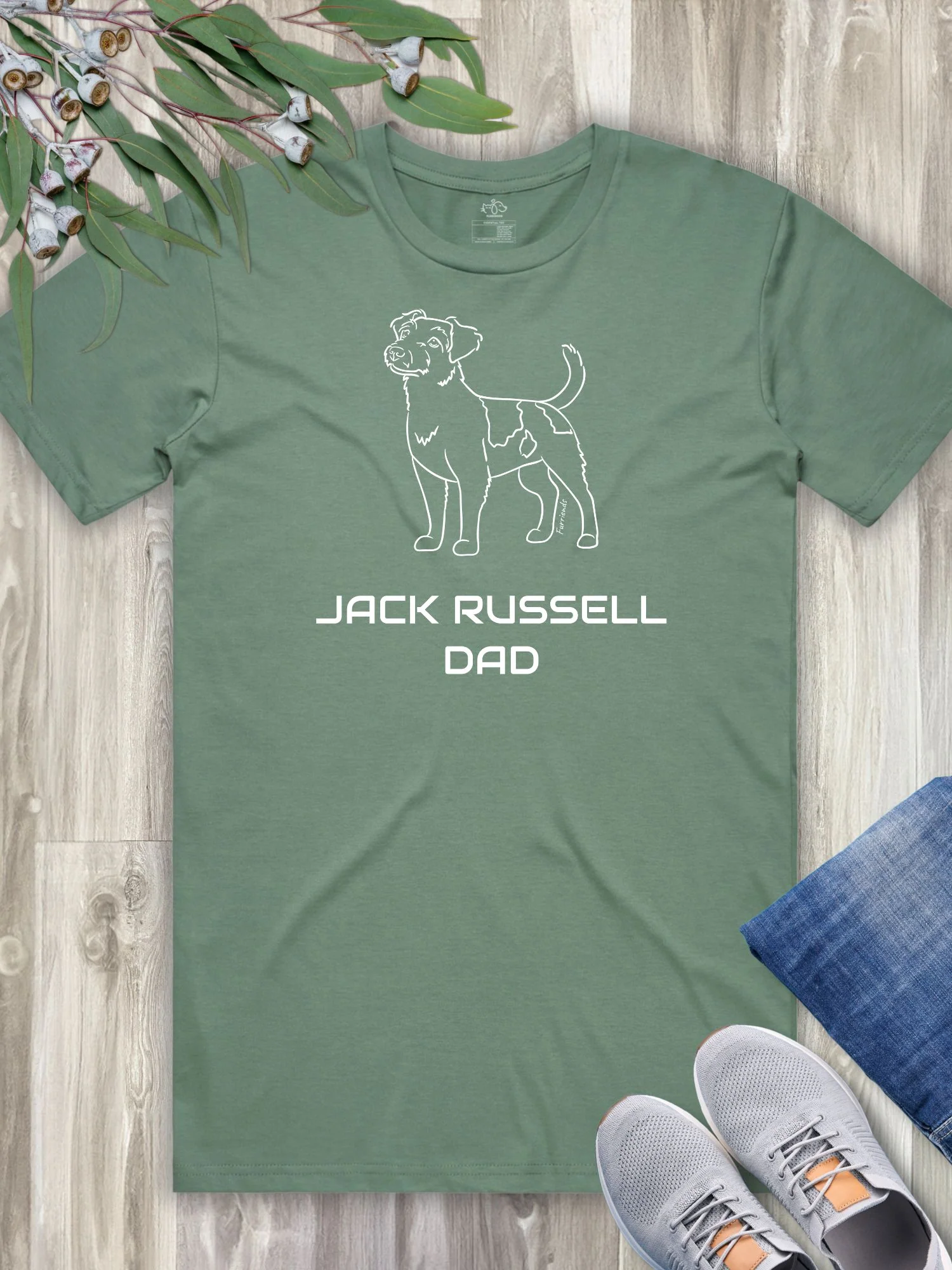 Jack Russell Terrier Dad (Rough Coat) Regular Fit-T-Shirt - Image 6