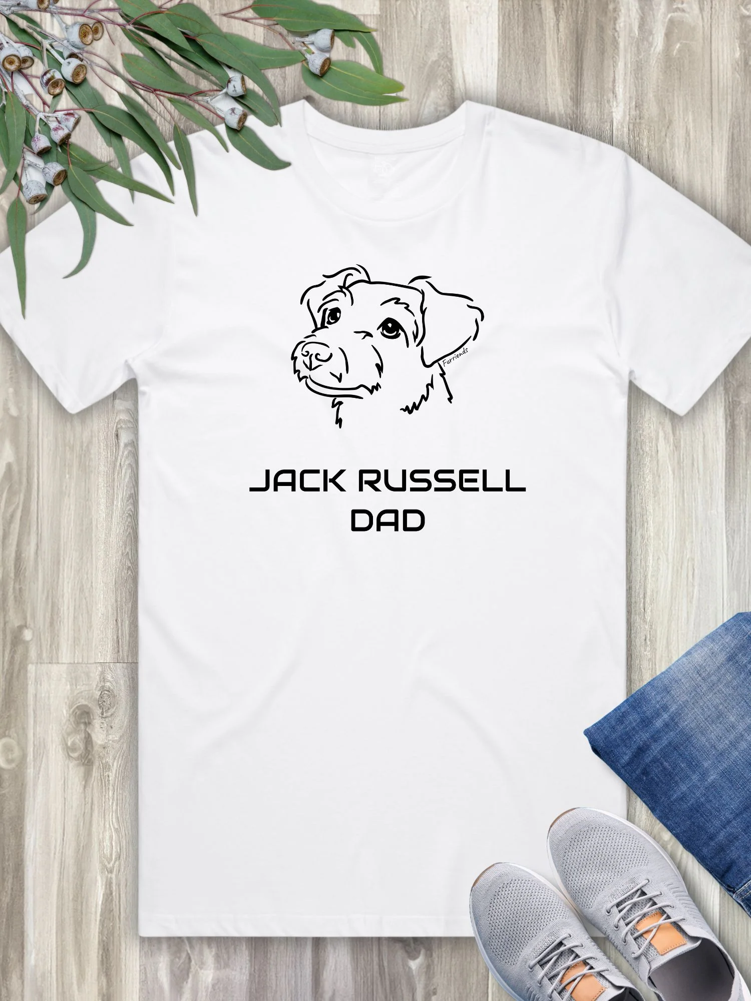 Jack Russell Terrier Dad (Rough Coat) Regular Fit-T-Shirt - Image 8