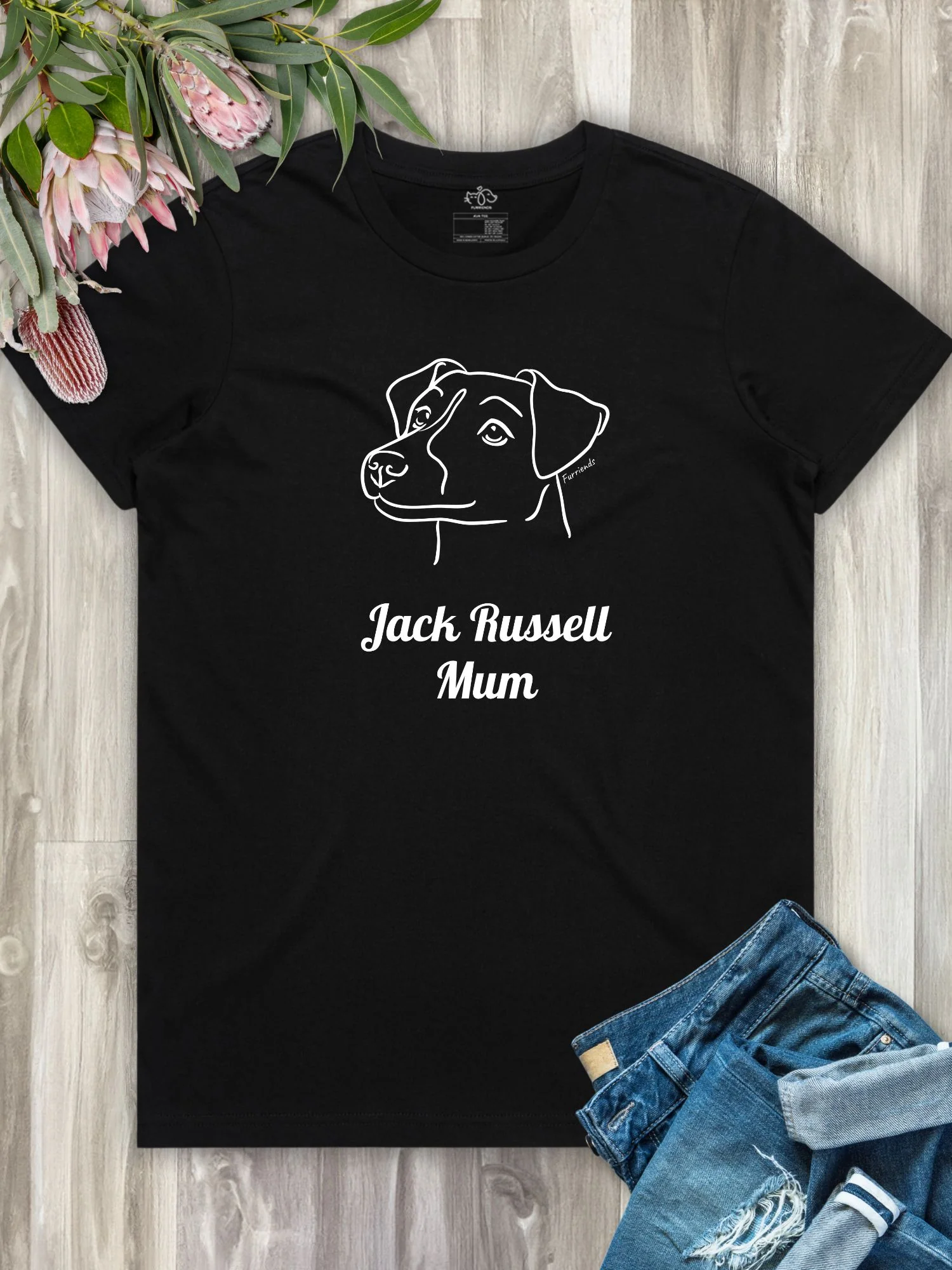 Jack Russell Terrier Mum (Smooth Coat) Regular Fit T-shirt - Image 2