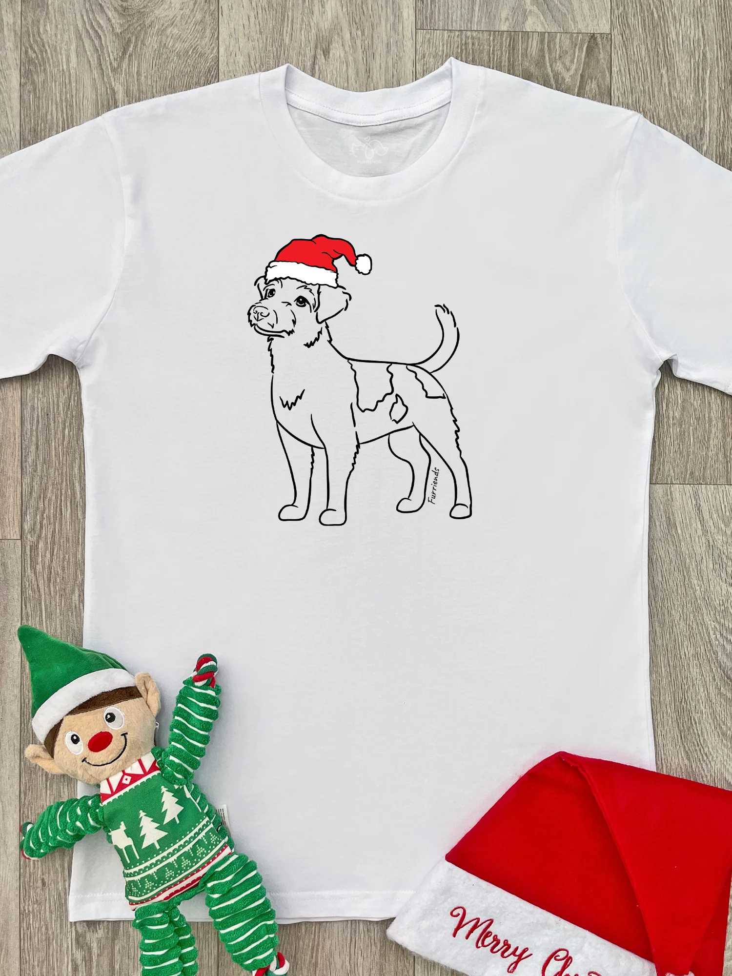 Jack Russell Terrier (Rough Coat) Christmas Edition Essential Unisex Tee - Image 5
