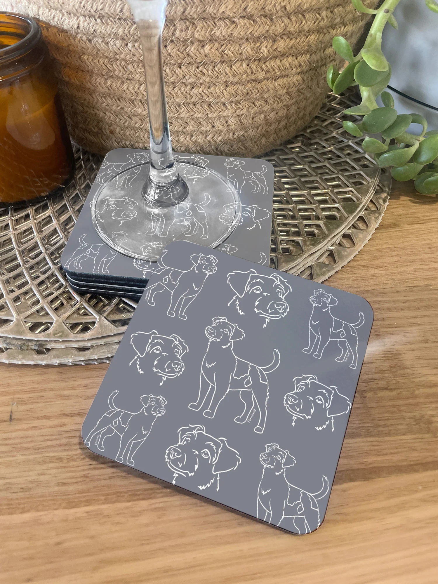 Jack Russell Terrier (Rough Coat) Coaster - Image 11