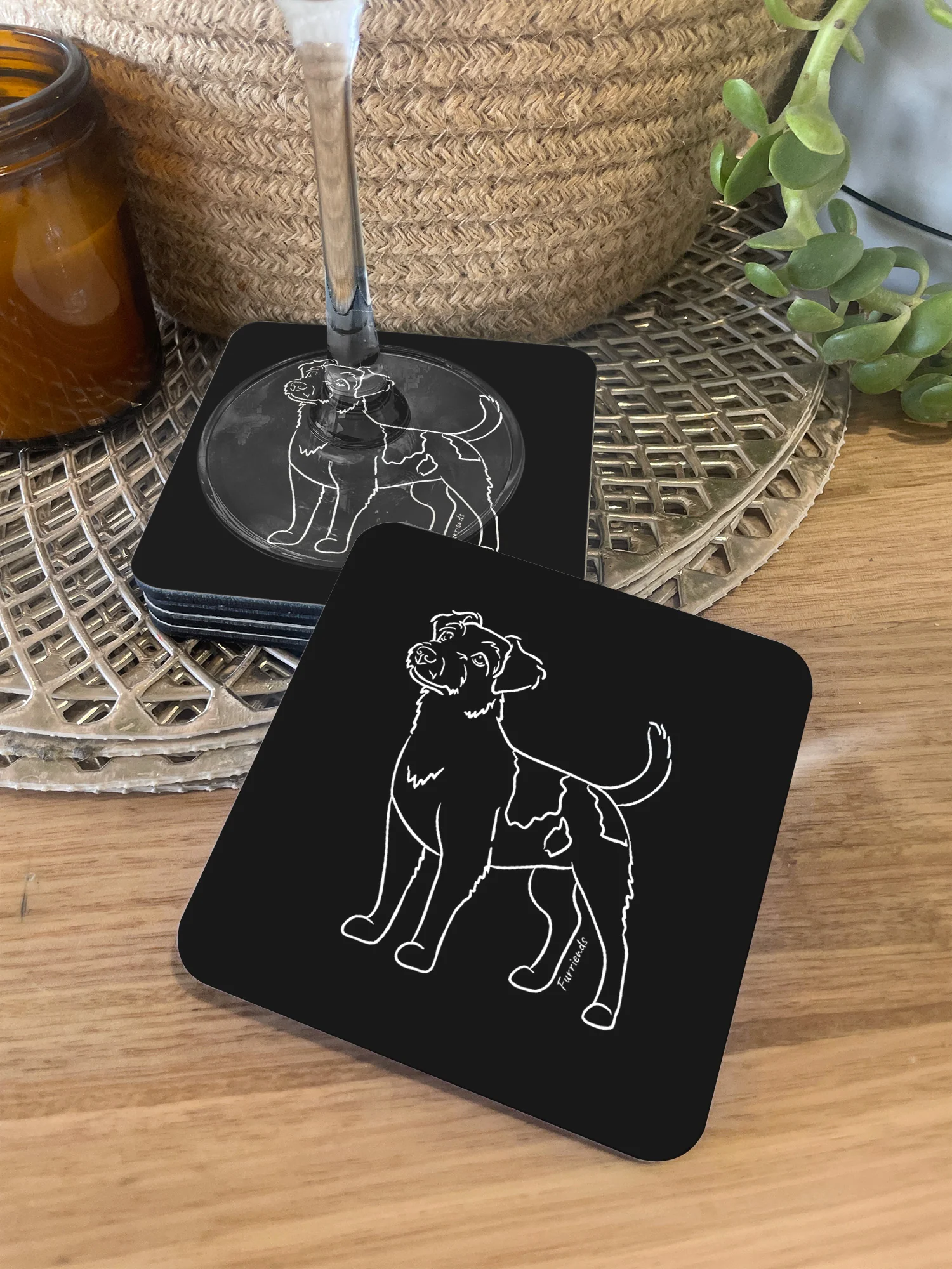 Jack Russell Terrier (Rough Coat) Coaster - Image 3
