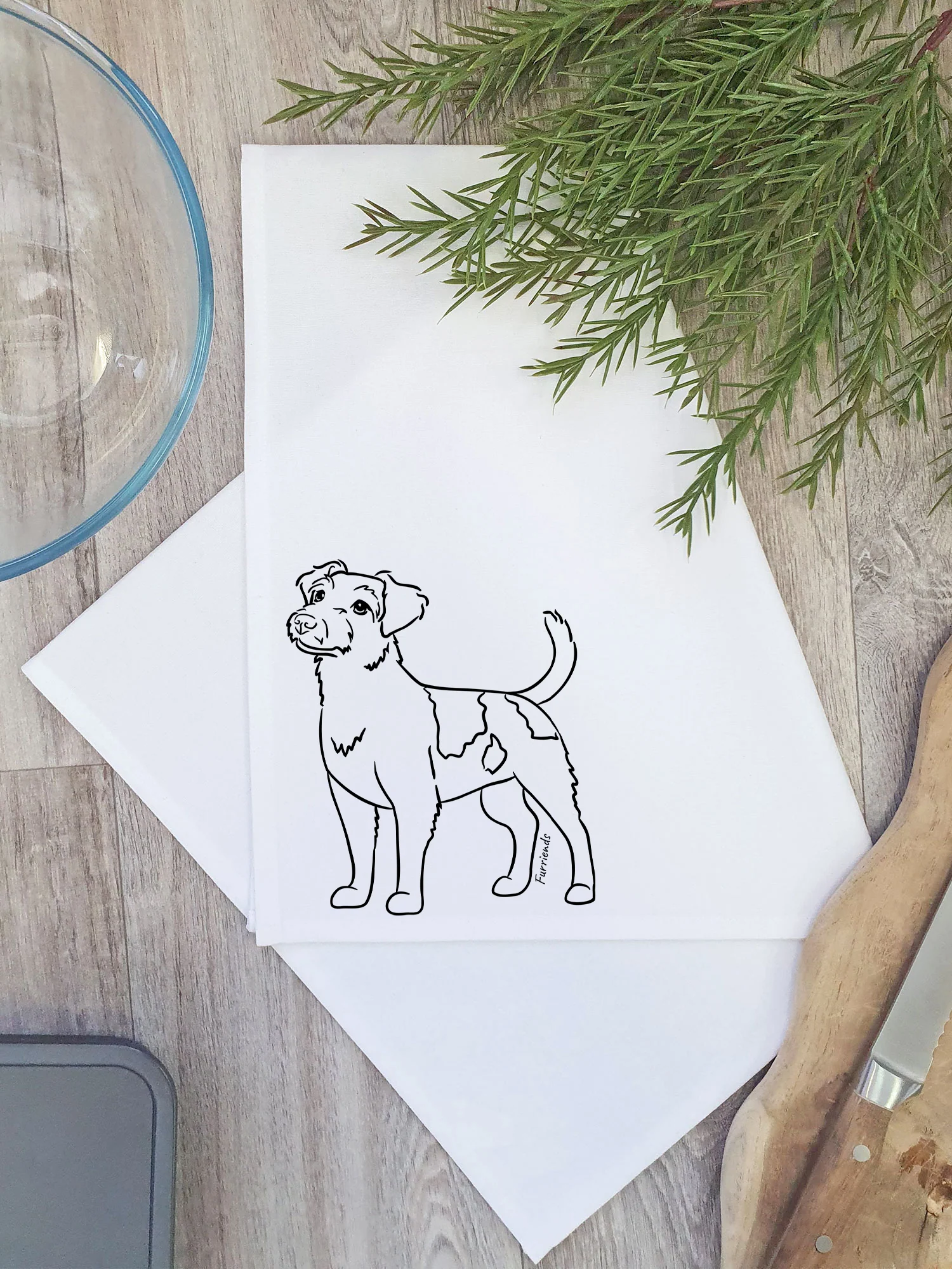 Jack Russell Terrier (Rough Coat) Tea Towel - Image 7