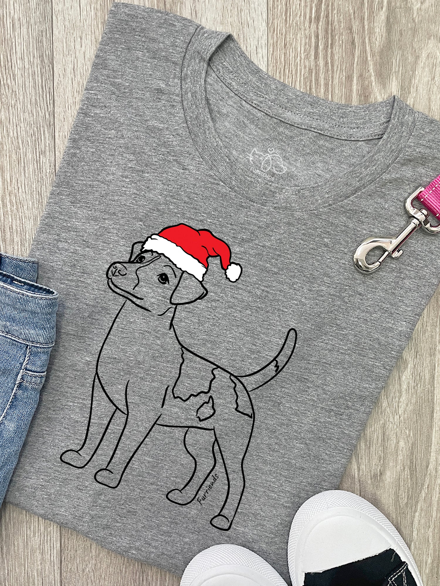 Jack Russell Terrier (Smooth Coat) Christmas Edition Ava Women's Regular Fit Tee - Image 2