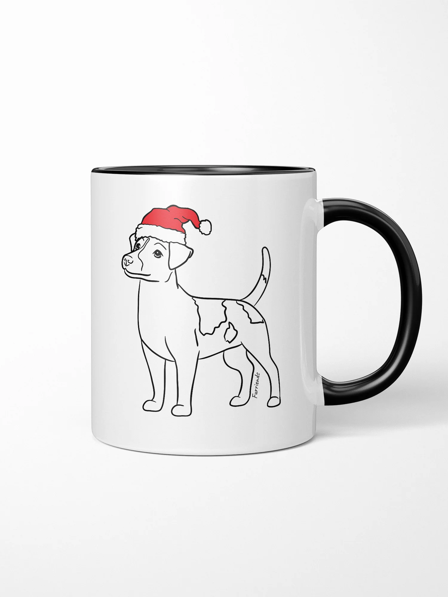 Jack Russell Terrier (Smooth Coat) Christmas Edition Ceramic Mug - Image 4