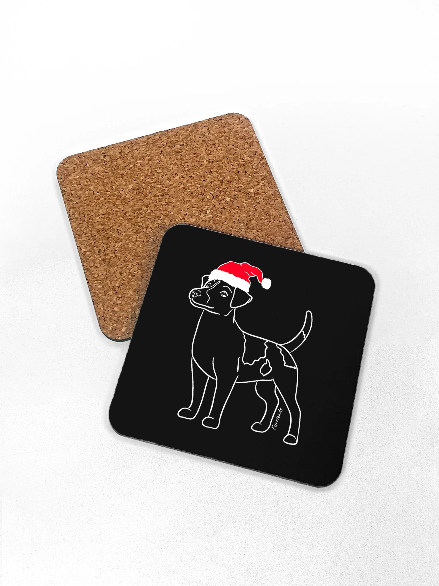 Jack Russell Terrier (Smooth Coat) Christmas Edition Coaster - Image 4