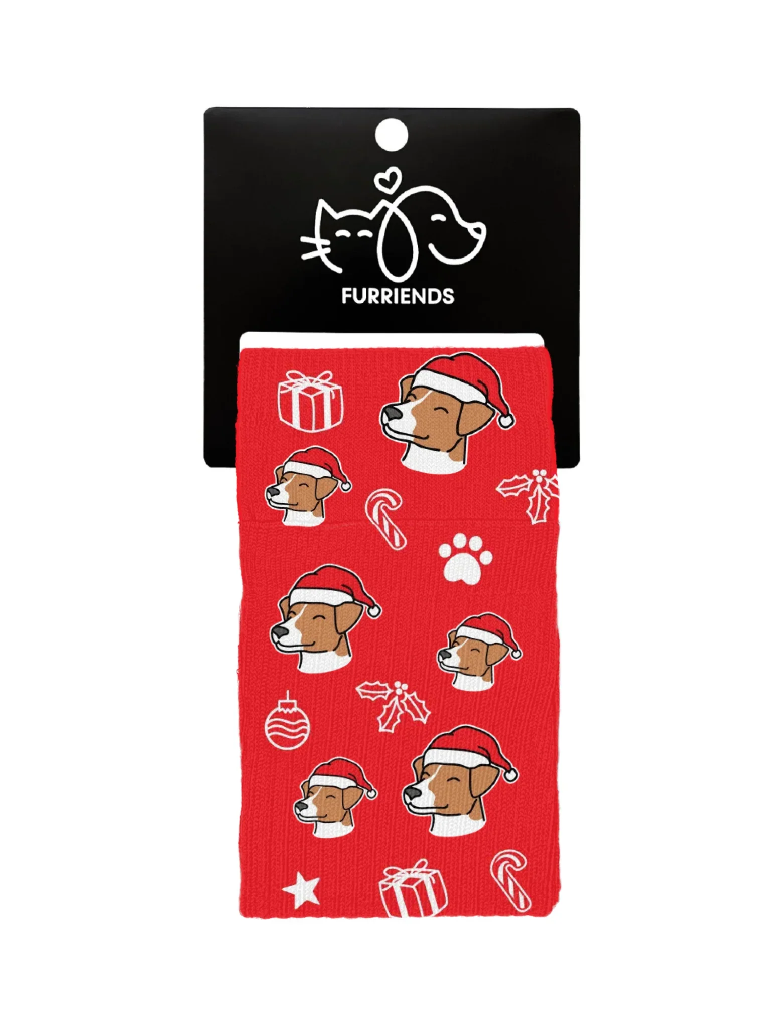 Jack Russell Terrier (Smooth Coat) ColourPop Christmas Edition Customisable Socks - Image 2