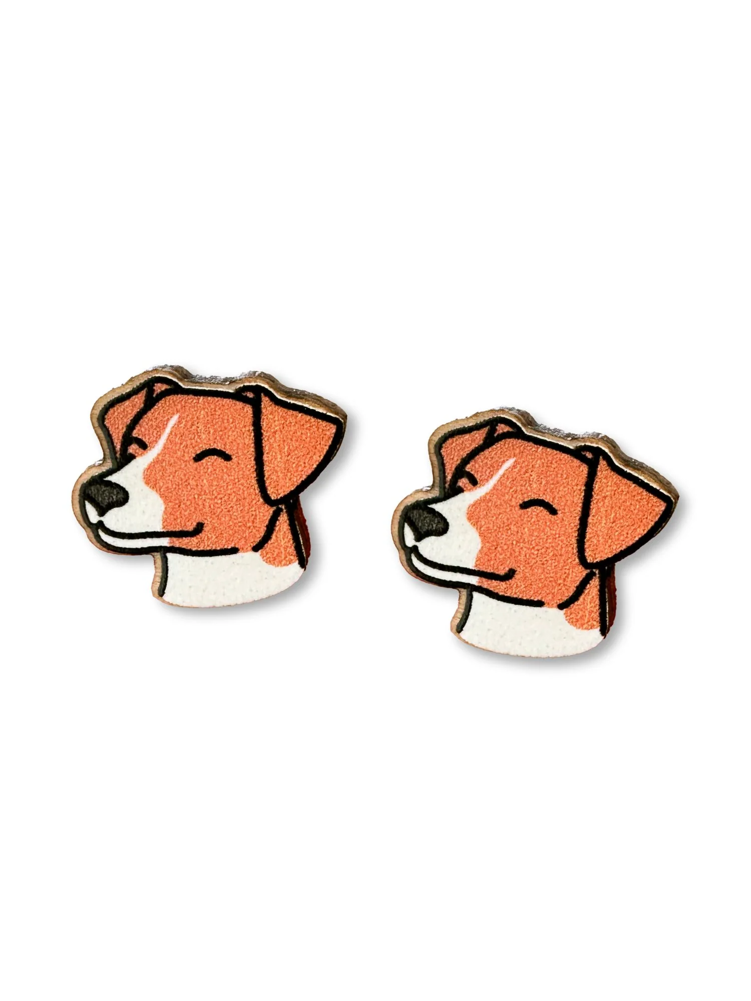Jack Russell Terrier (Smooth Coat) ColourPop Stud Earrings - Image 3