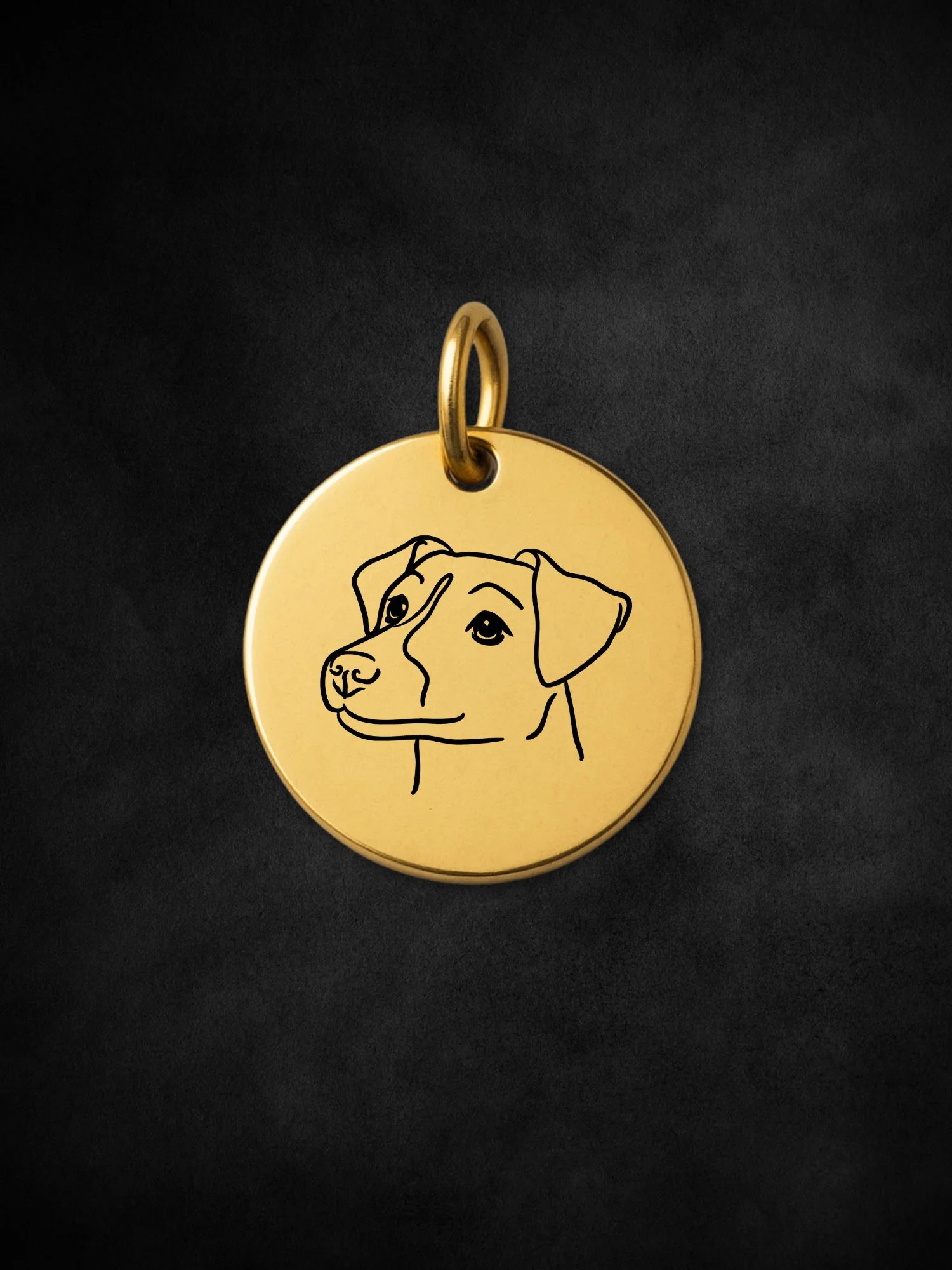 Jack Russell Terrier (Smooth Coat) Pendant Initial Necklace - Image 3