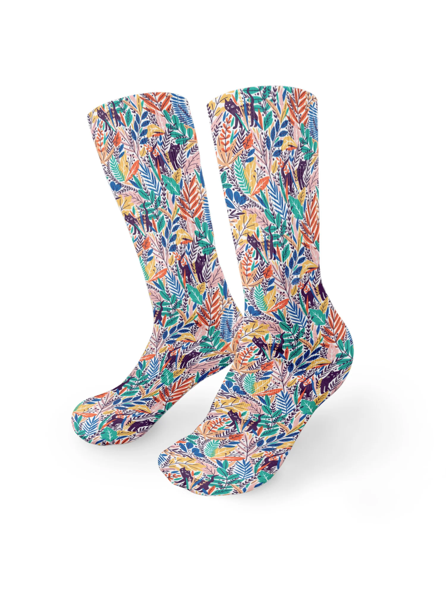 Jungle Cat Crew Socks - Image 10