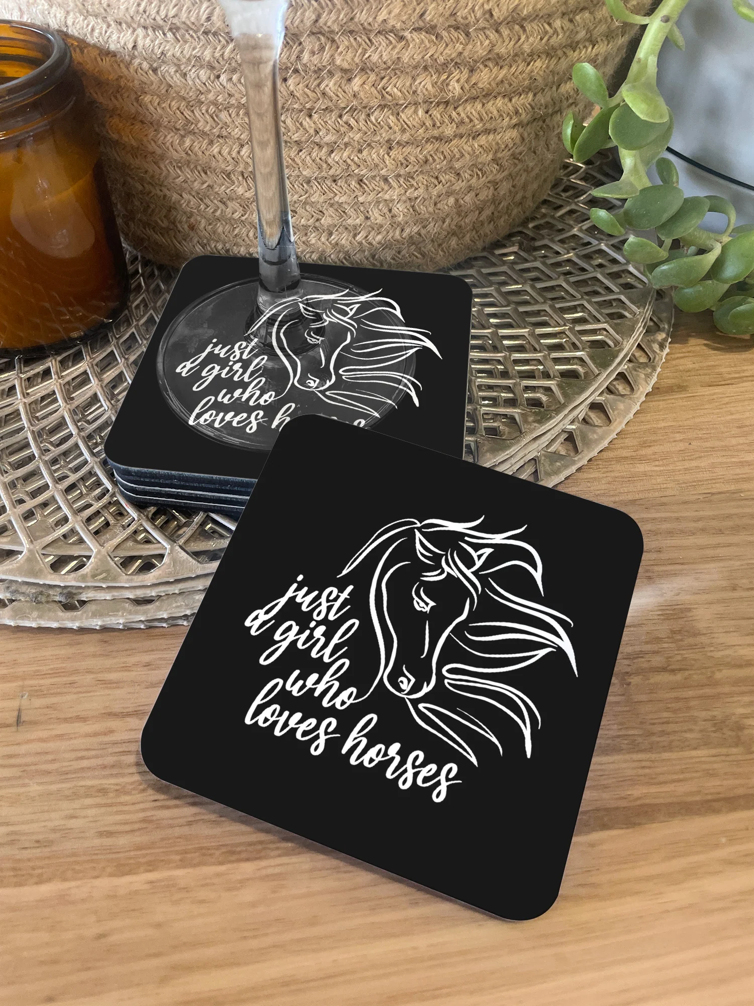 Just A Girl Who Loves Horses Coaster - Image 4