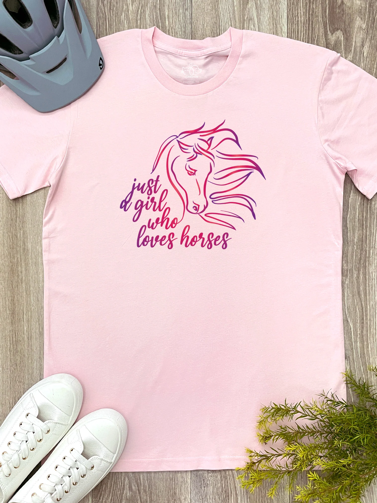 Just A Girl Who Loves Horses Essential Unisex Tee - Image 4