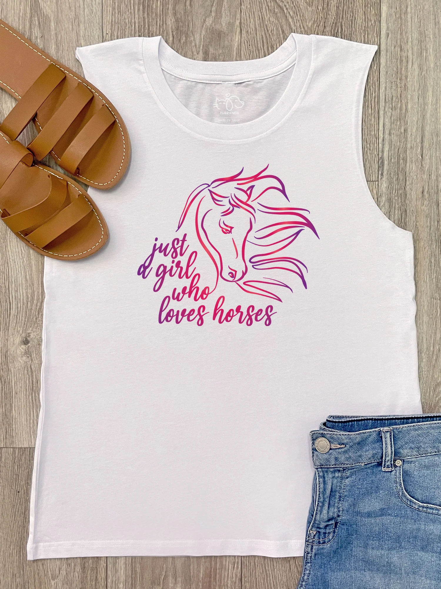 Just A Girl Who Loves Horses Marley Tank - Image 2