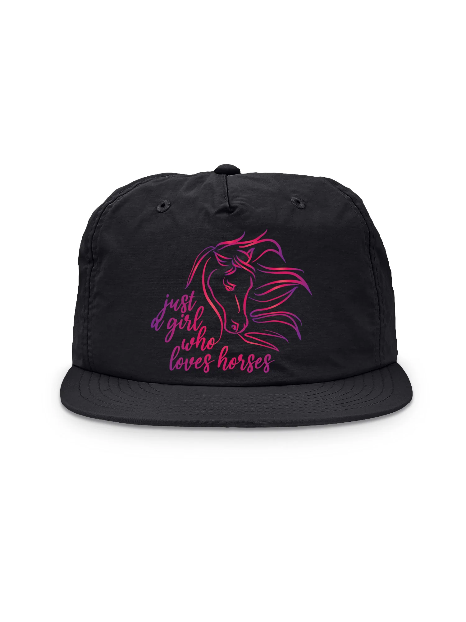 Just A Girl Who Loves Horses Quick-Dry Cap - Image 3