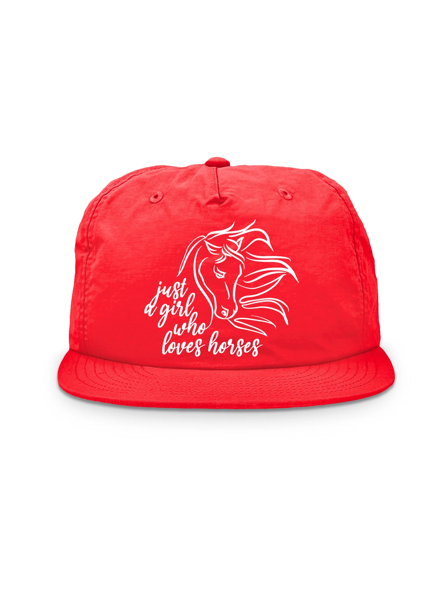 Just A Girl Who Loves Horses Quick-Dry Cap - Image 4
