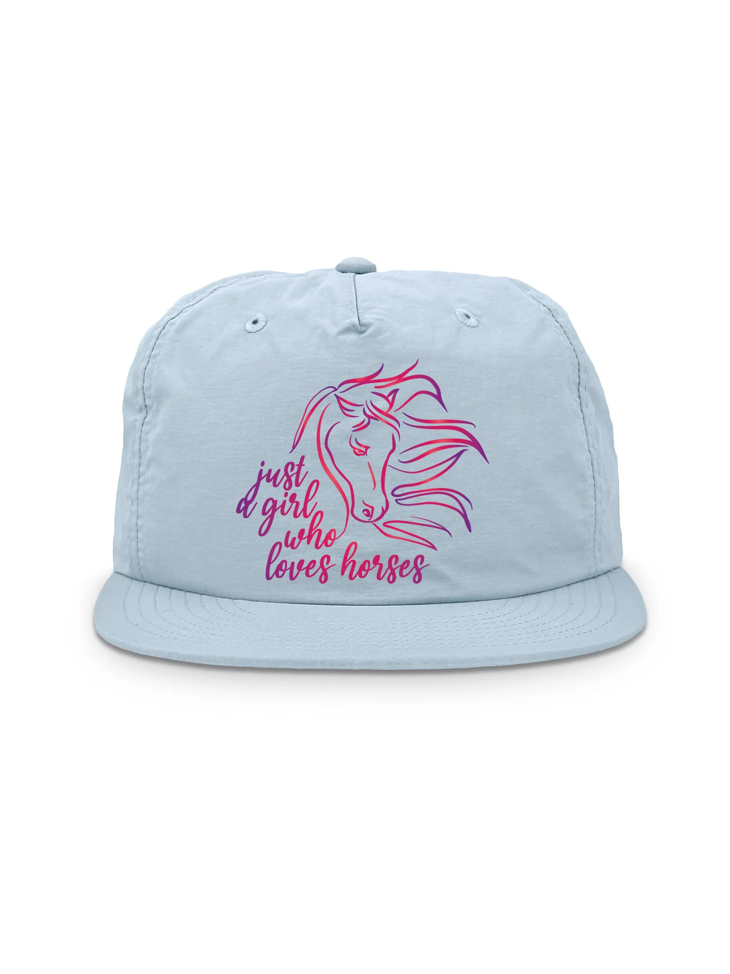 Just A Girl Who Loves Horses Quick-Dry Cap - Image 5