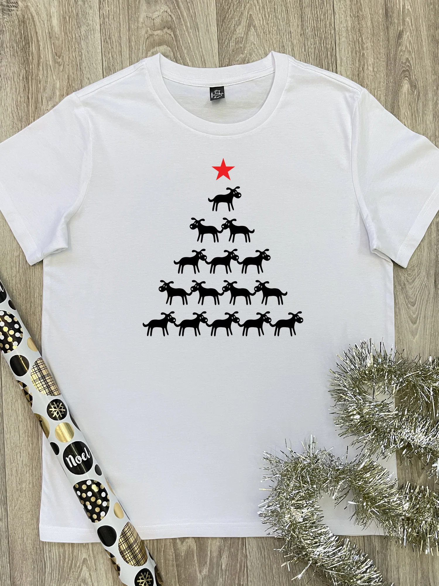 K9 Christmas Tree Ava Women's Regular Fit Tee - Image 3