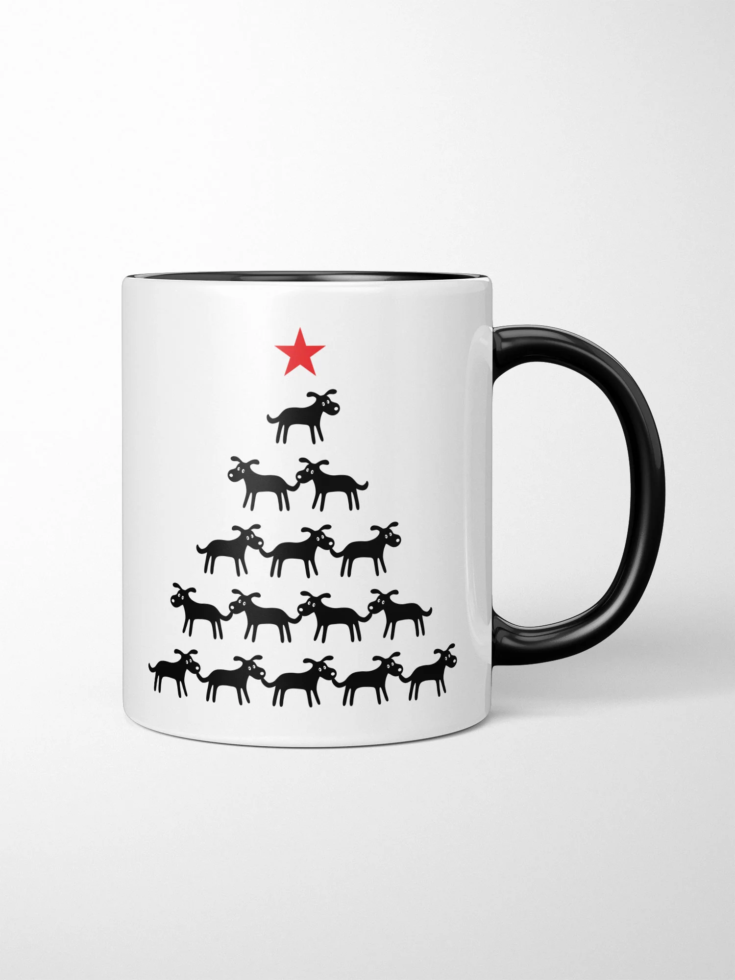 K9 Christmas Tree Ceramic Two Tone Mug - Image 2