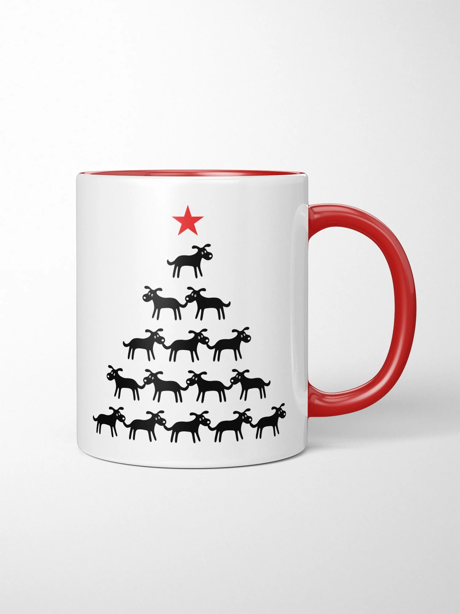 K9 Christmas Tree Ceramic Two Tone Mug - Image 3