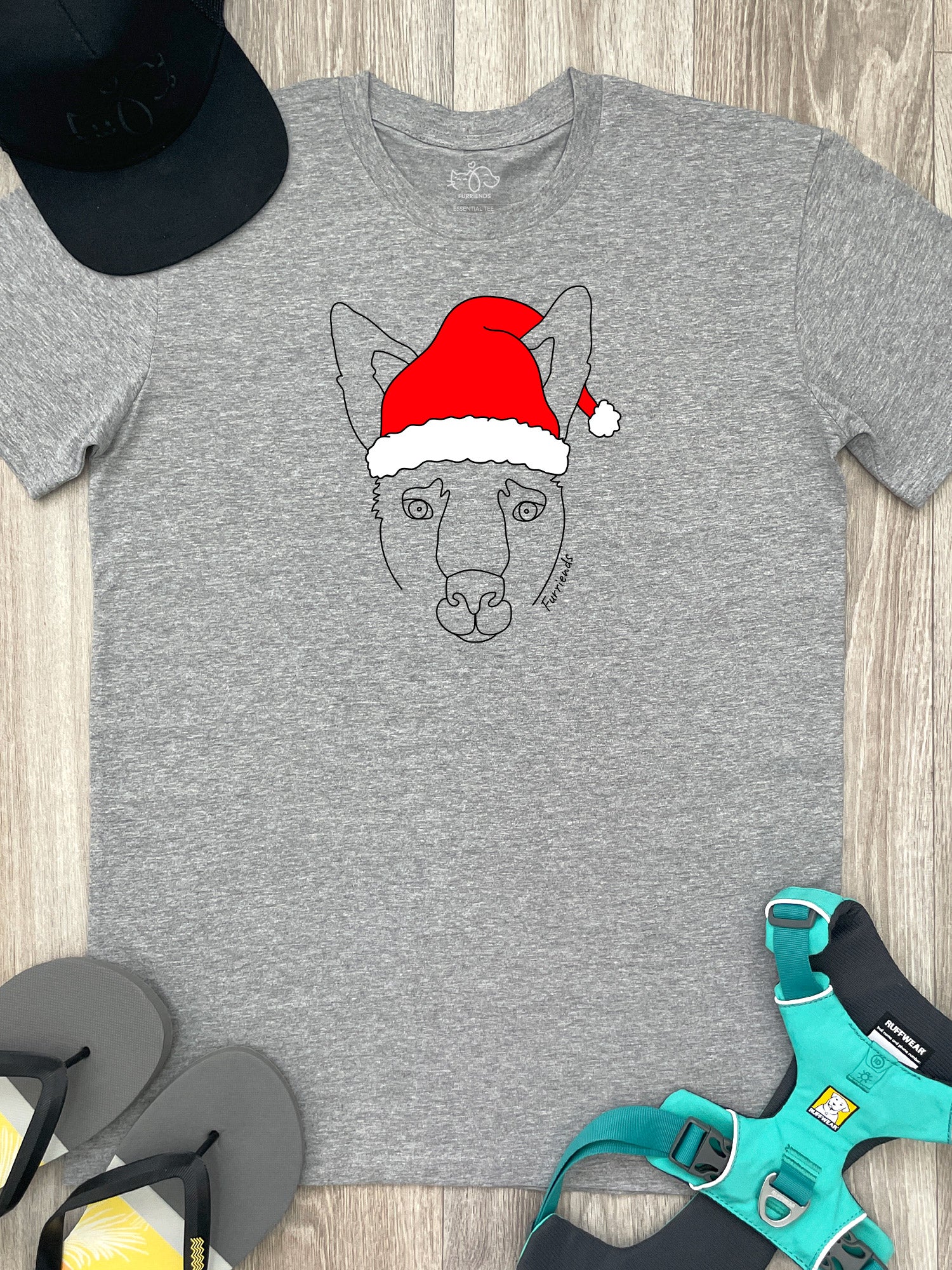 Kangaroo Christmas Edition Essential Unisex Tee - Image 4