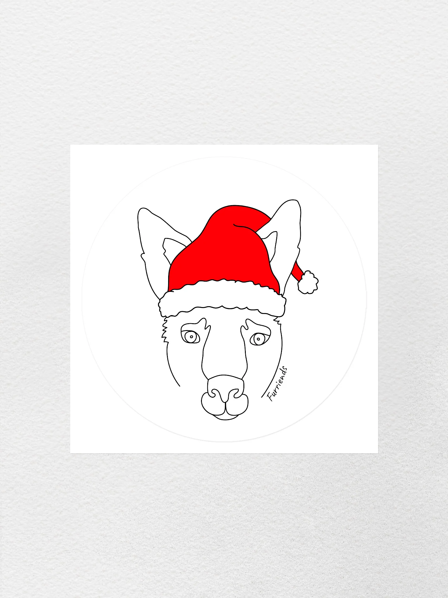 Kangaroo Christmas Edition Sticker - Image 4