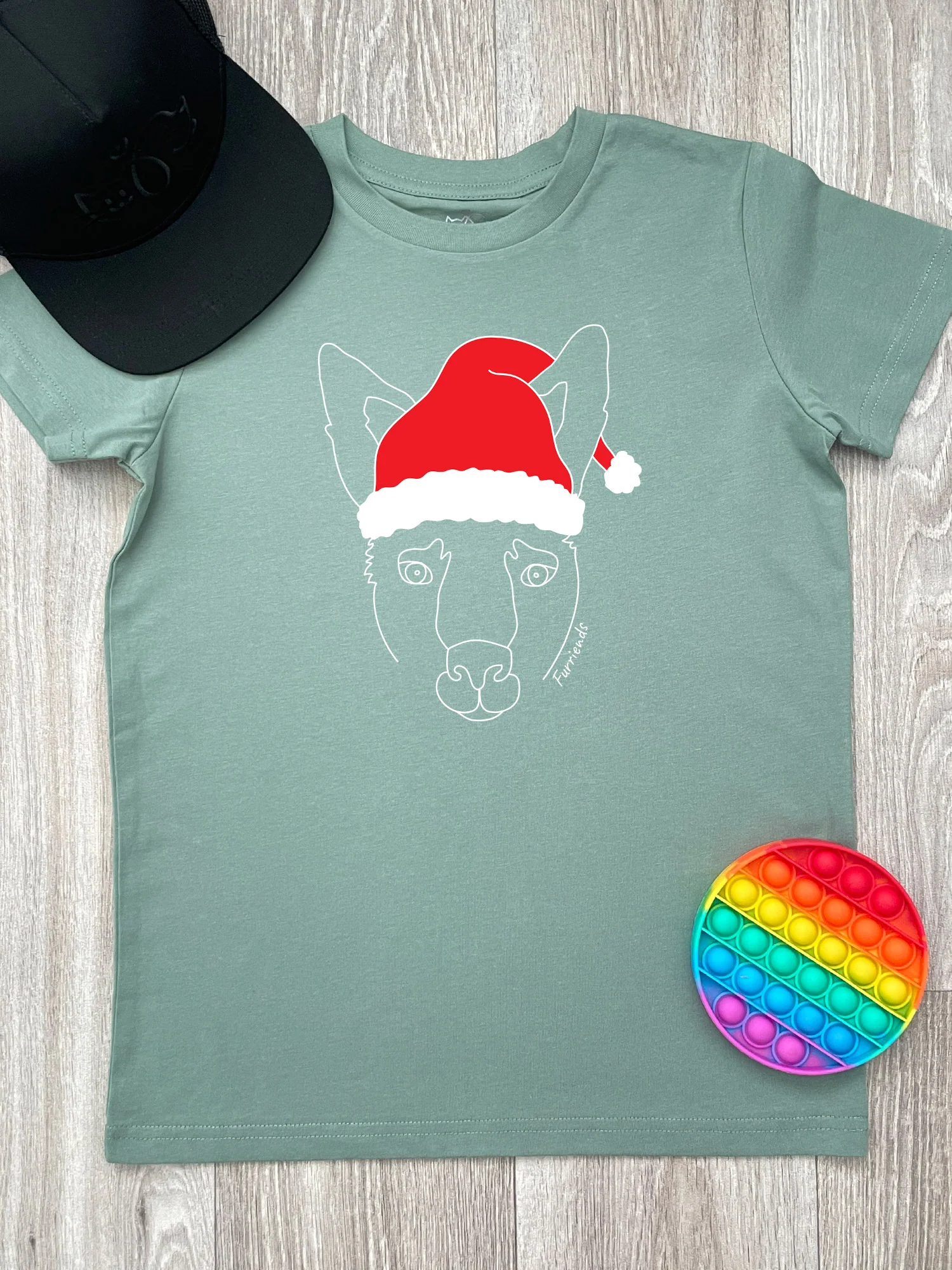 Kangaroo Christmas Edition Youth Tee - Image 2