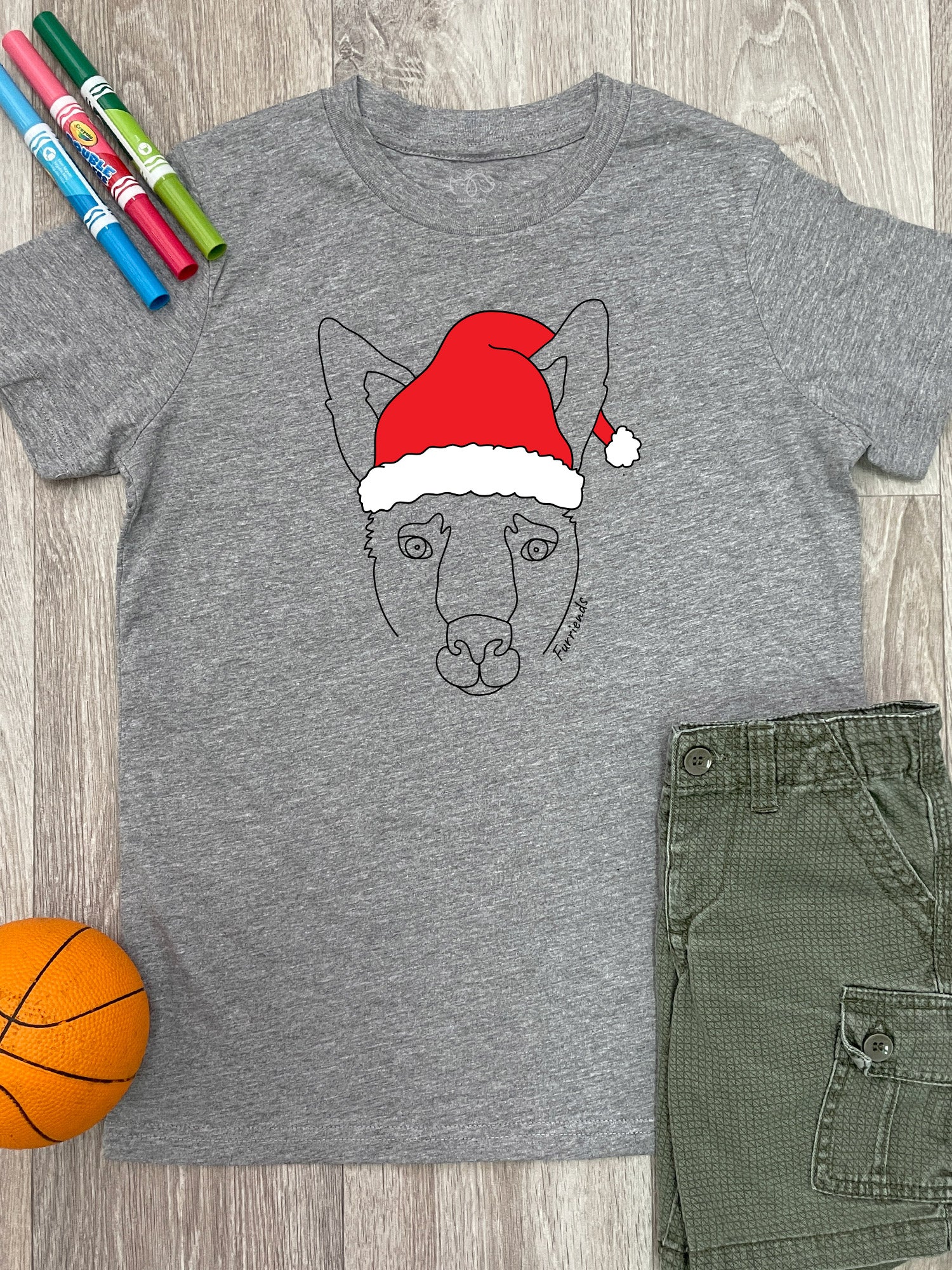 Kangaroo Christmas Edition Youth Tee - Image 3