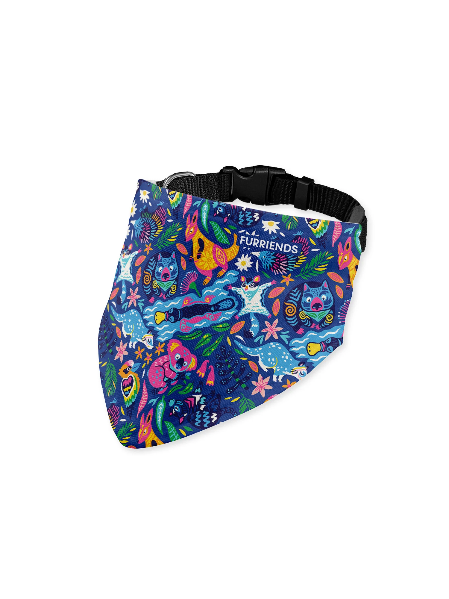 Kangaroo Reversible Dog Bandana With Collar - Image 9