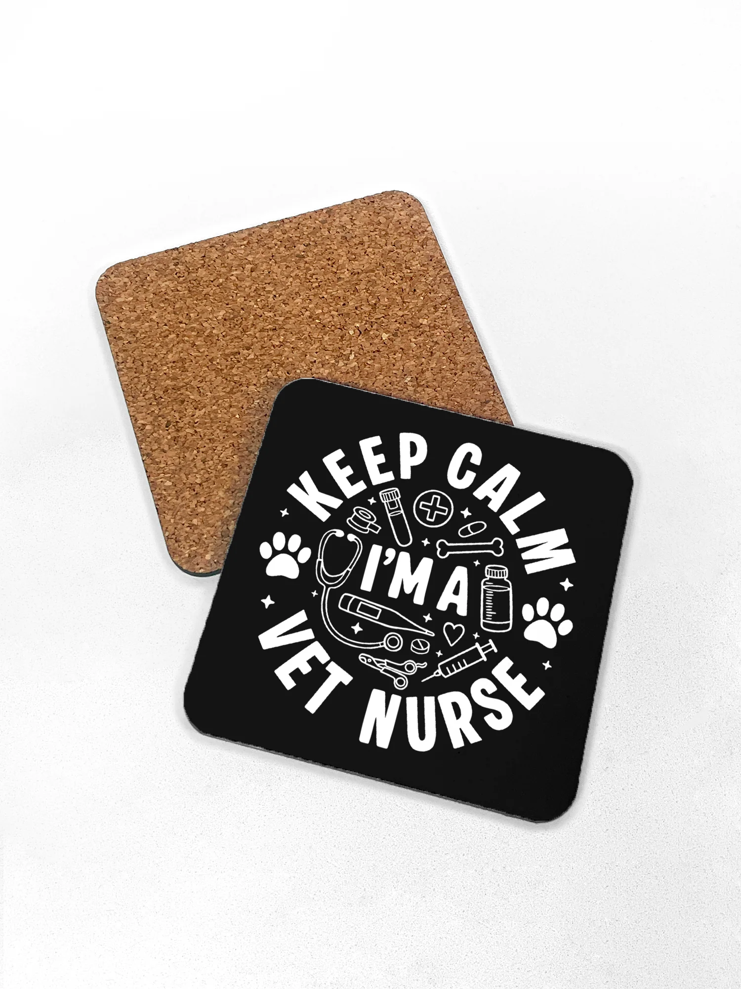 Keep Calm I'm A Vet Nurse Coaster - Image 4