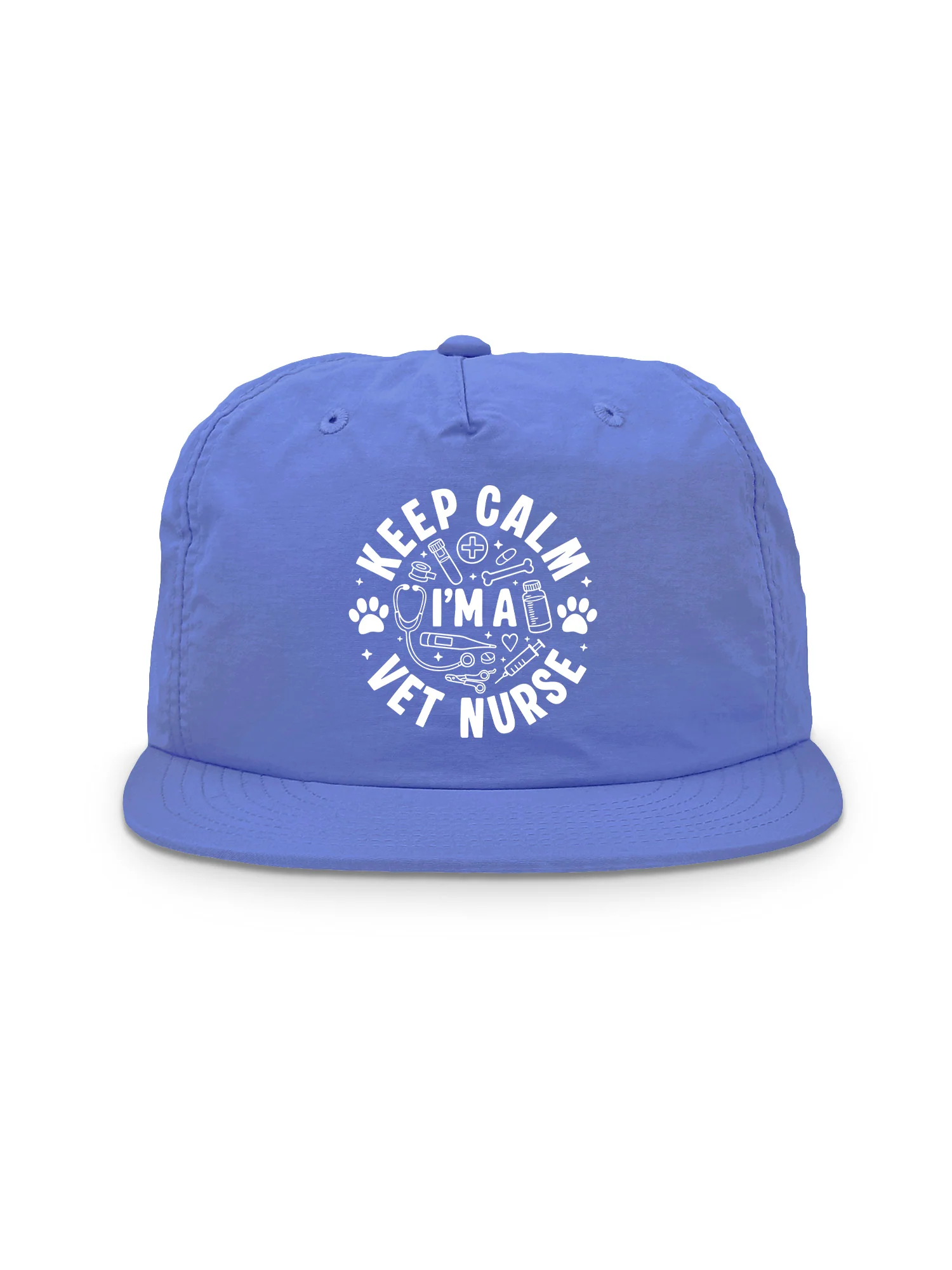 Keep Calm I'm A Vet Nurse Quick-Dry Cap - Image 4