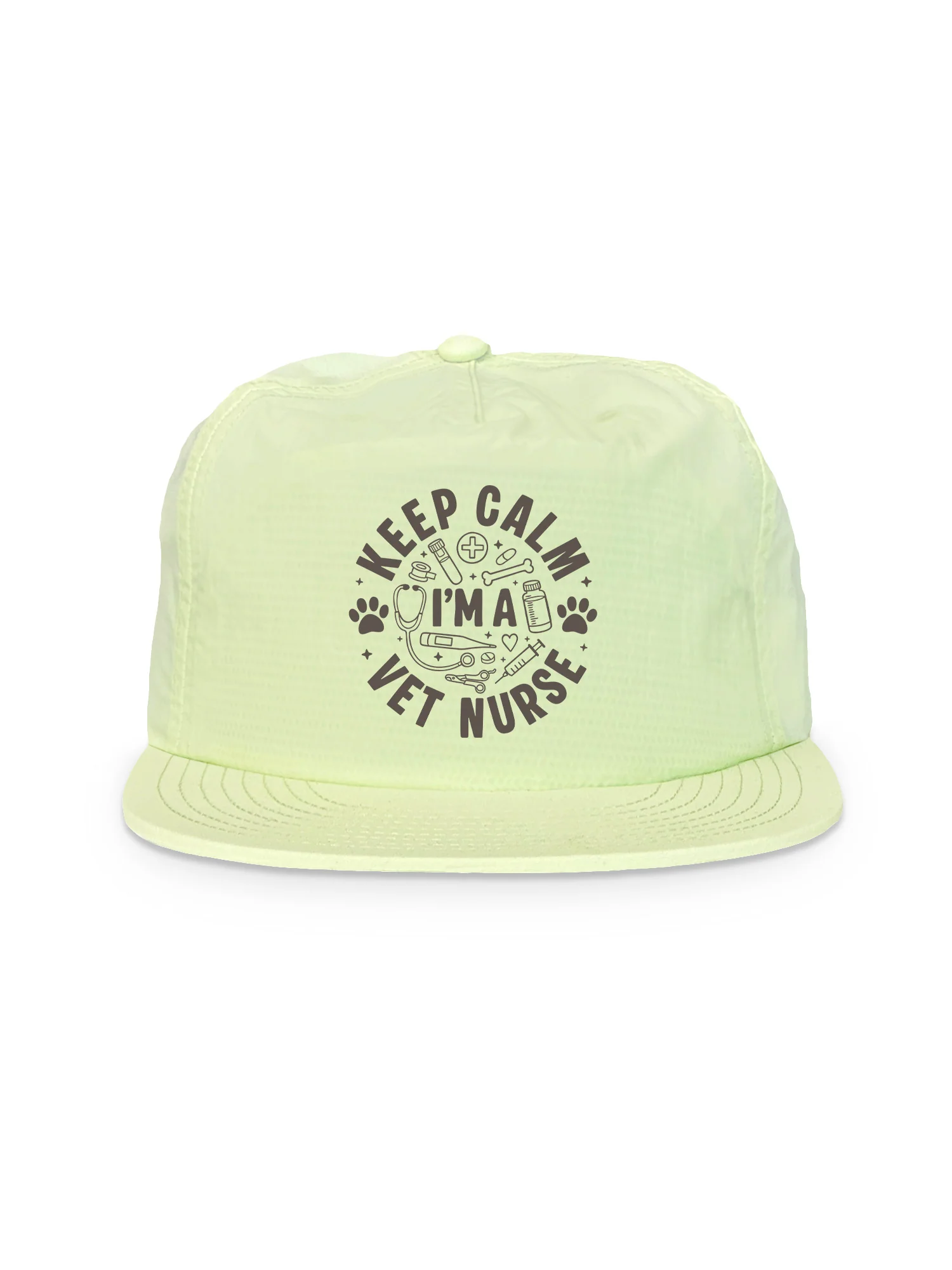 Keep Calm I'm A Vet Nurse Quick-Dry Cap - Image 7